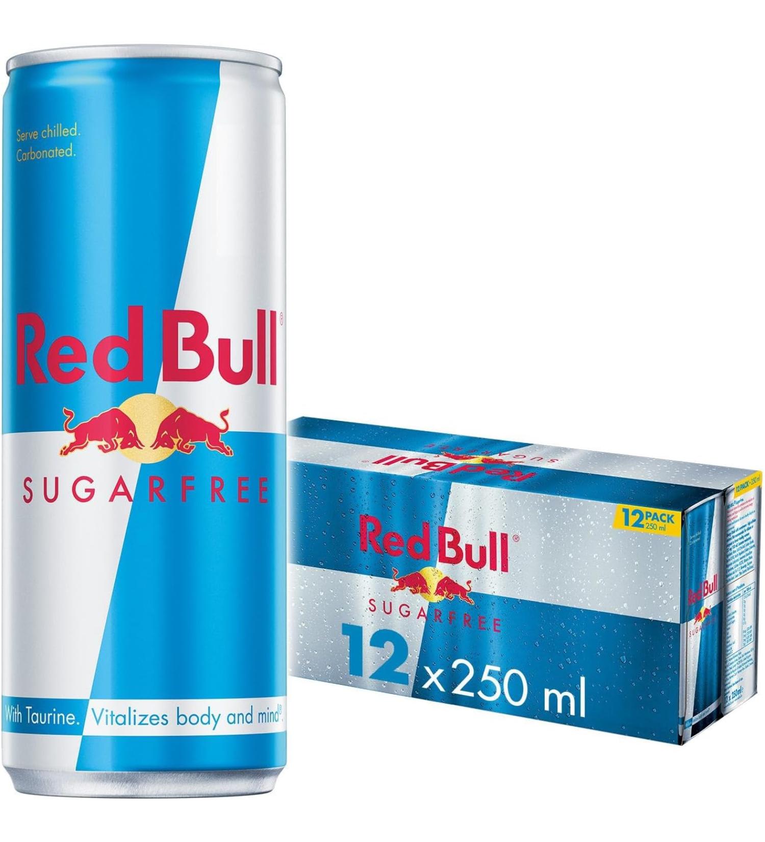 Red Bull - Sugar Free Energy Drink - Pack of 12 - 250ml - Buy Online on GoSupps.com