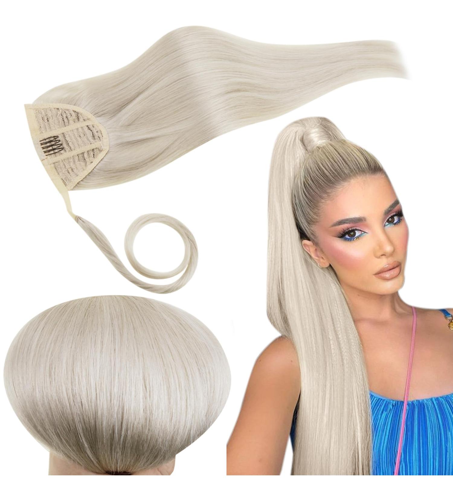 Runature 50cm Ponytail Extension - Real Hair Blonde Braid - Smooth 80g #800 - Buy Online on GoSupps.com