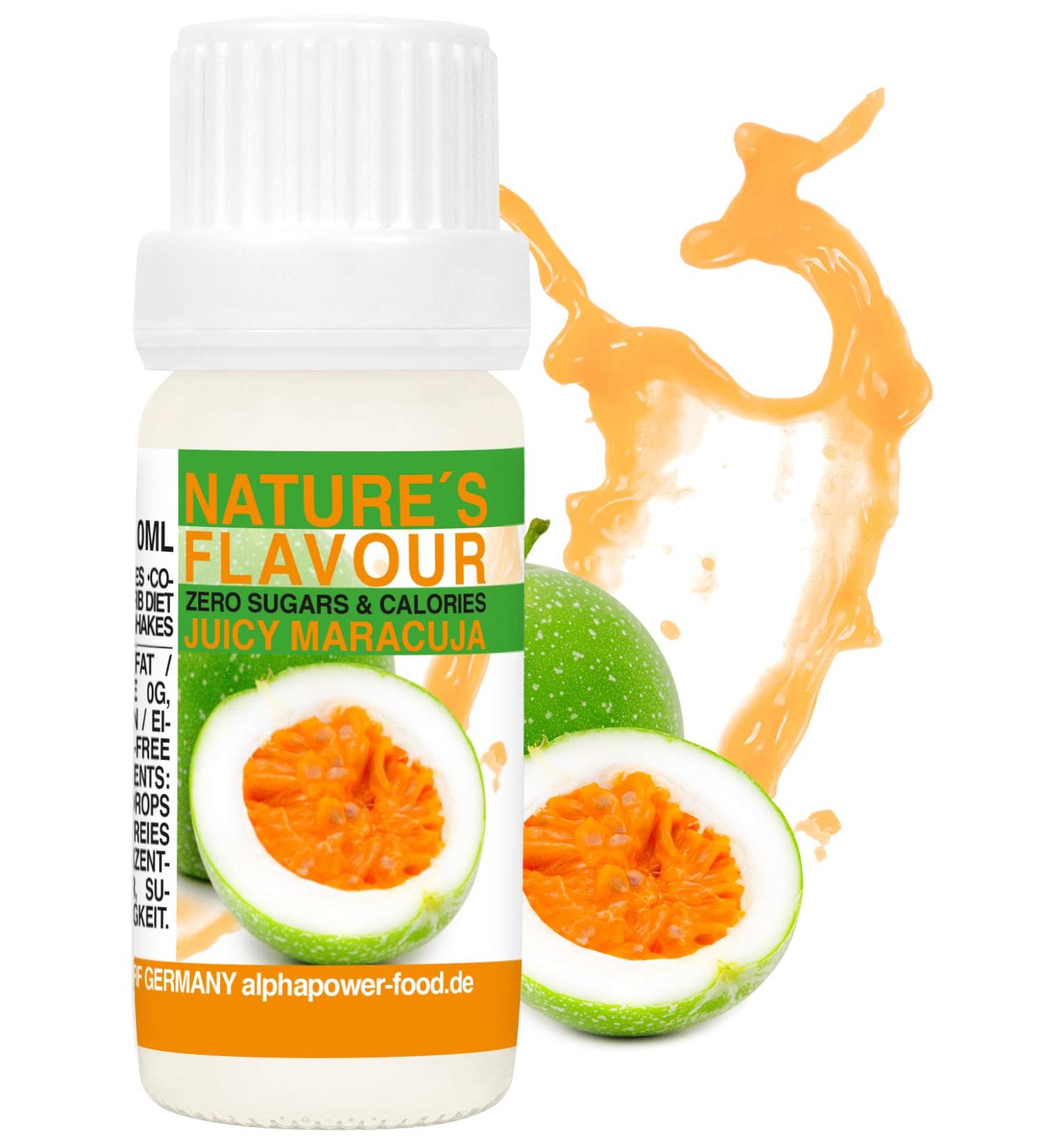 100% Natural Maracuja Flavor Drops - Zero Calorie & Sugar-Free Food Aroma for Baking Water & Curd - 10ml Pack - Buy Online on GoSupps.com