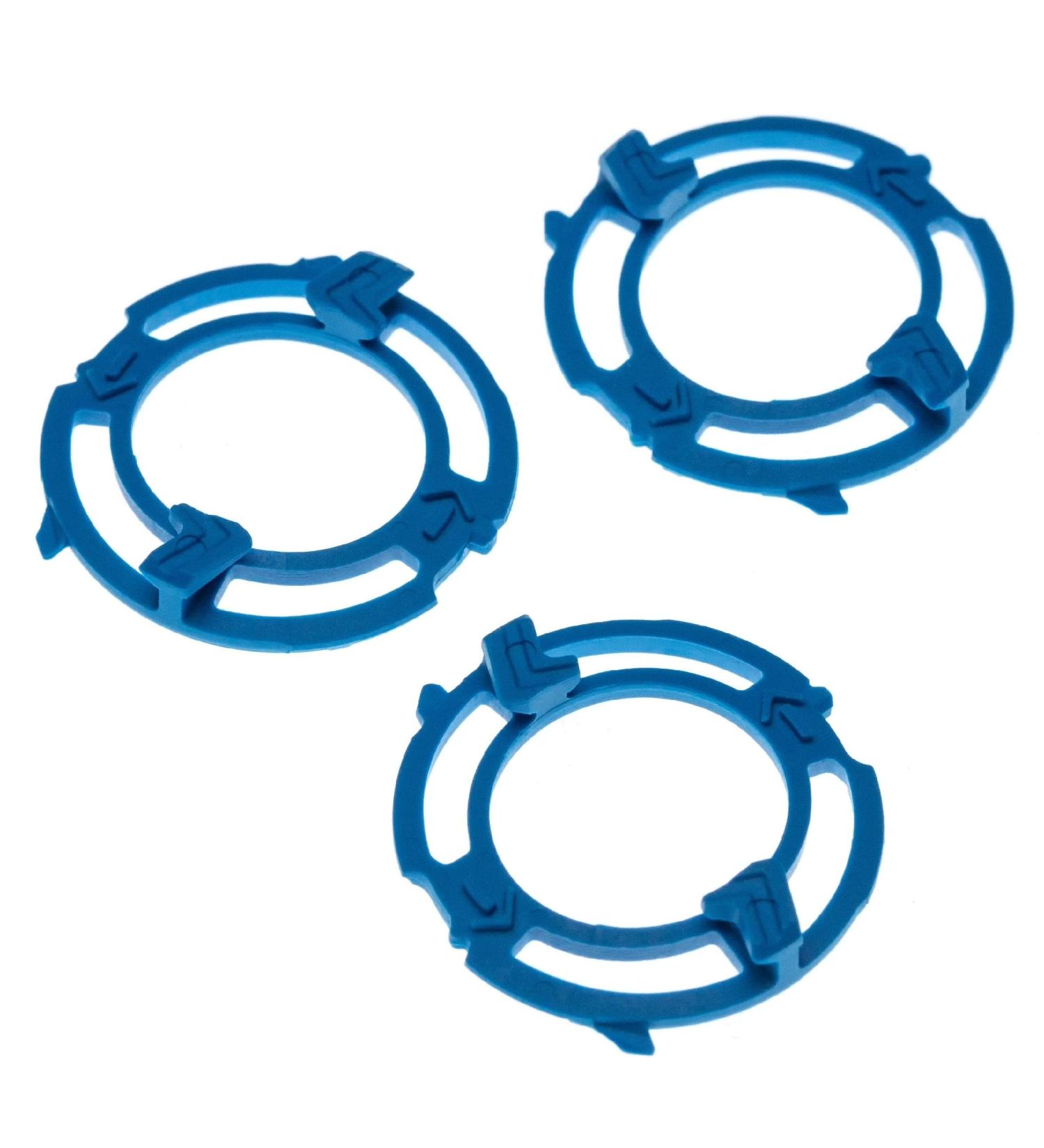 vhbw 3x supports pour t te de rasage compatible avec Philips S5570 S5572 S5600 S5620 S5651 S5672 S5700 S5720 S5750 rasoir bleu