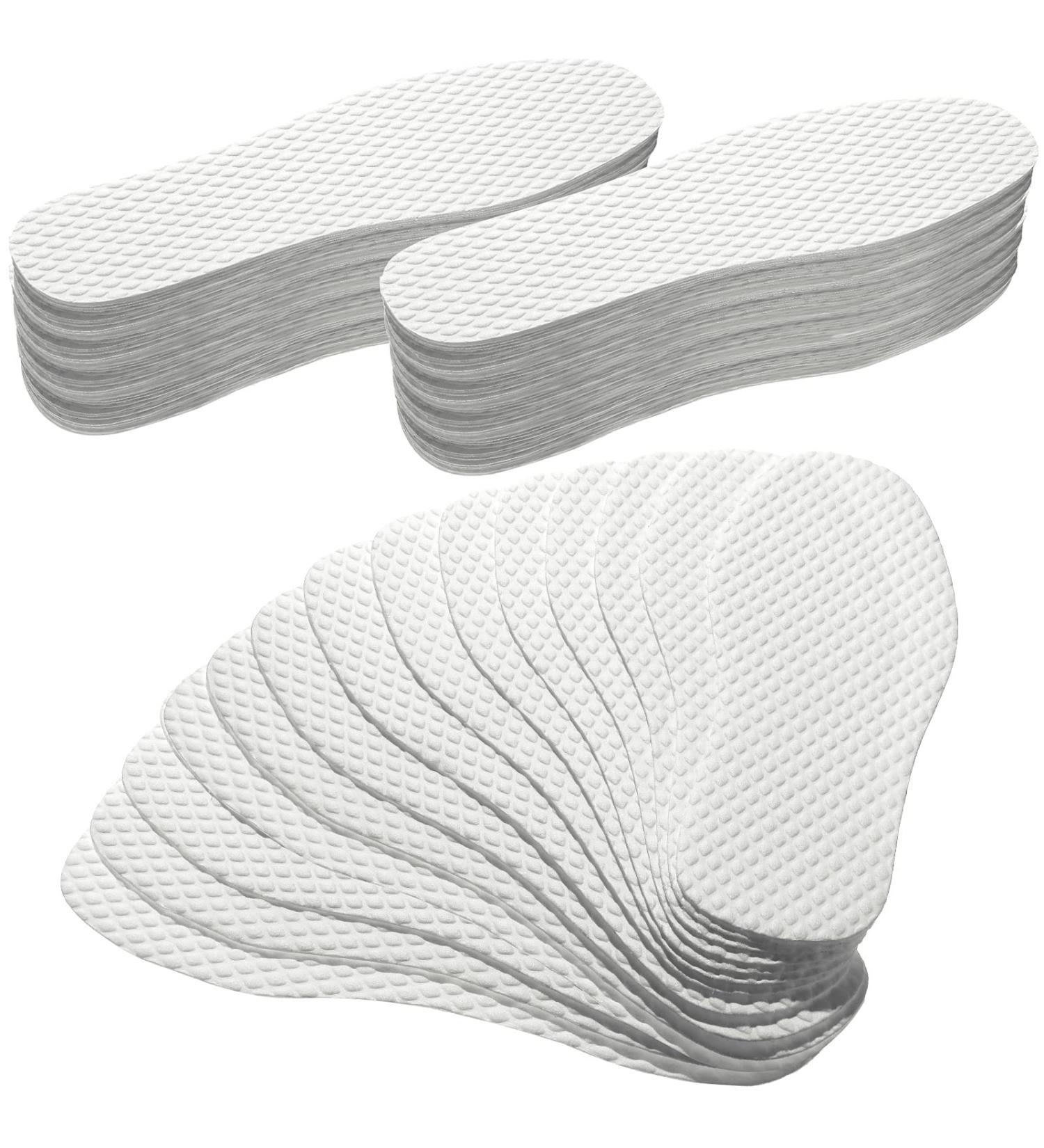 50 Pairs Disposable Shoe Liners - Breathable Thin Insoles for Men & Women | Replaceable Sweat & Outdoor Barefoot Inserts - Buy Online on GoSupps.com