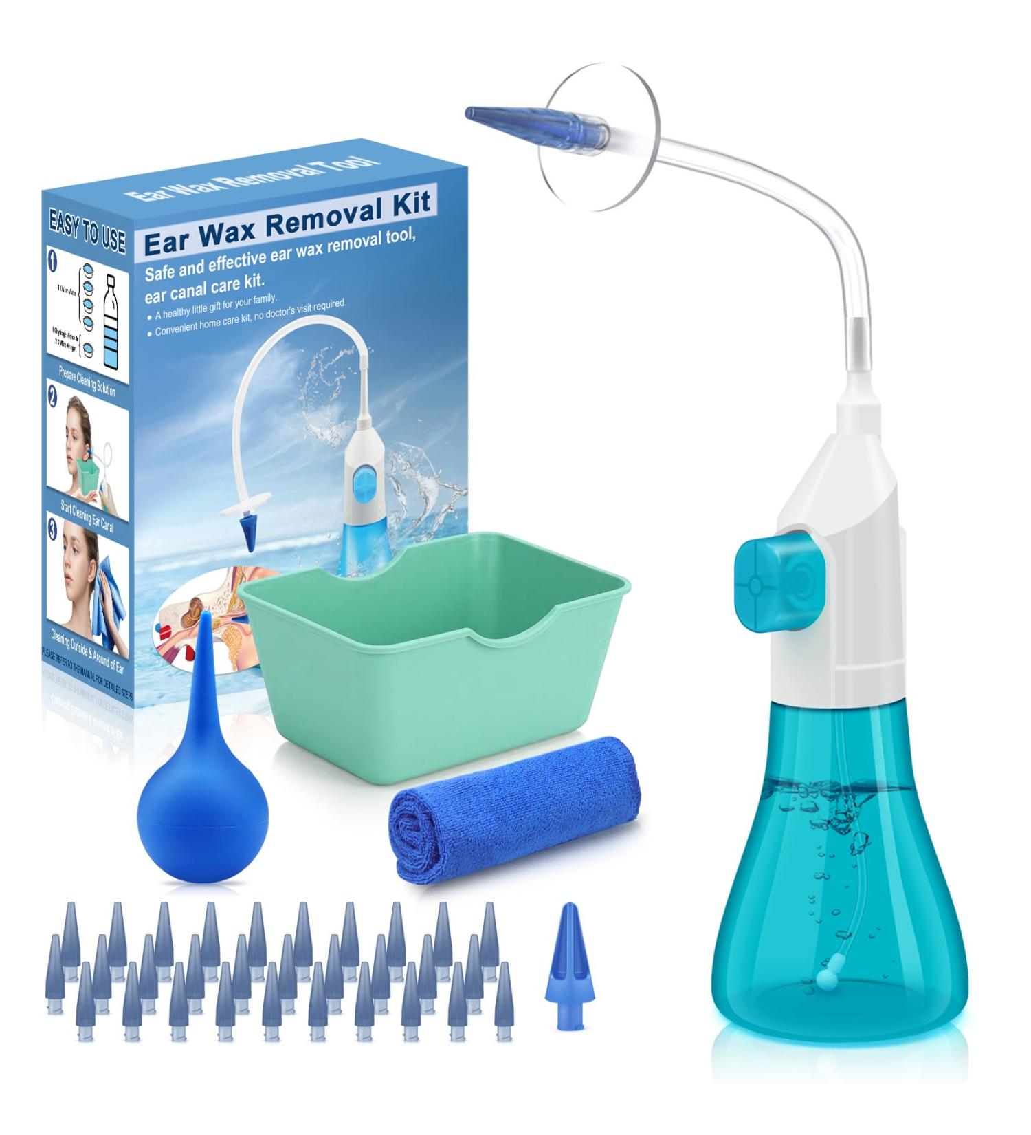 Ultimate Ear Wax Removal Kit | Safe & Effective Ear Cleaner for Adults & Kids | Ear Irrigation System & Candles - Buy Online on GoSupps.com