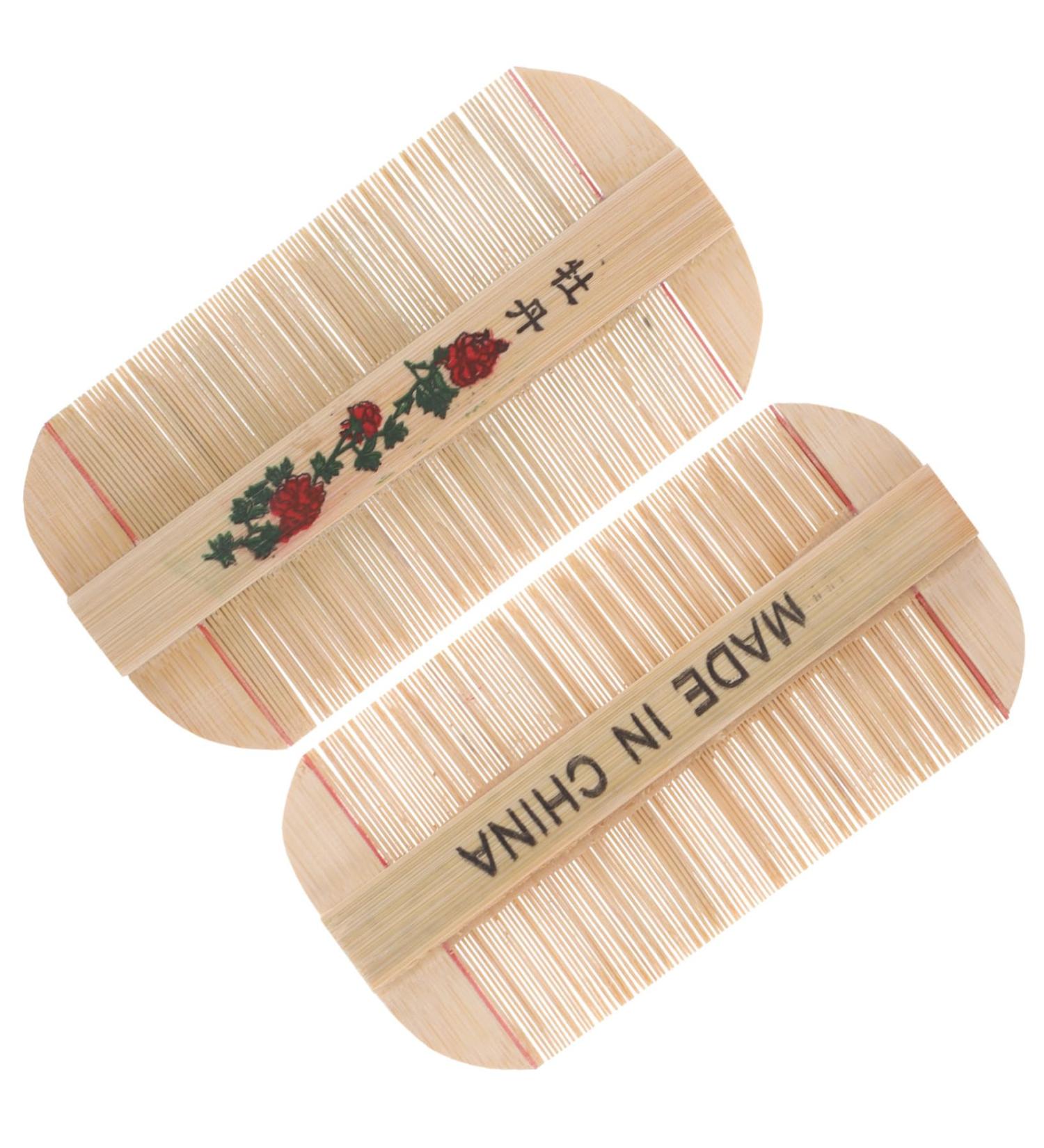 2pi ces Peigne Bambou Double Face pour Chats et Chiens Antipelliculaire avec Dents Fines pour Toilettage des Animaux - Buy Online on GoSupps.com