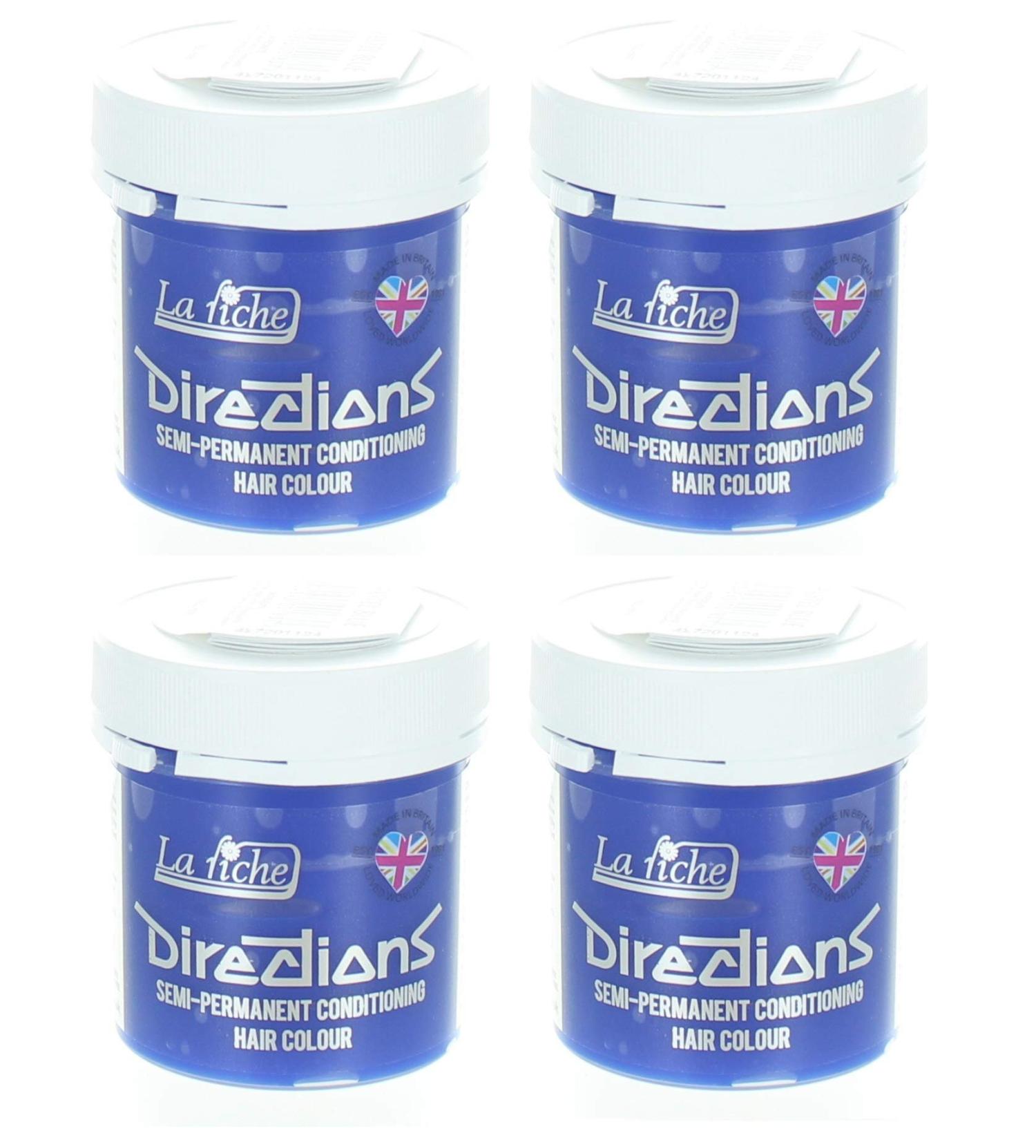 La Riche Directions semi-permanent hair colour tint 4-pack - Pastel Blue Pastel Blue 88 ml (4-pack)