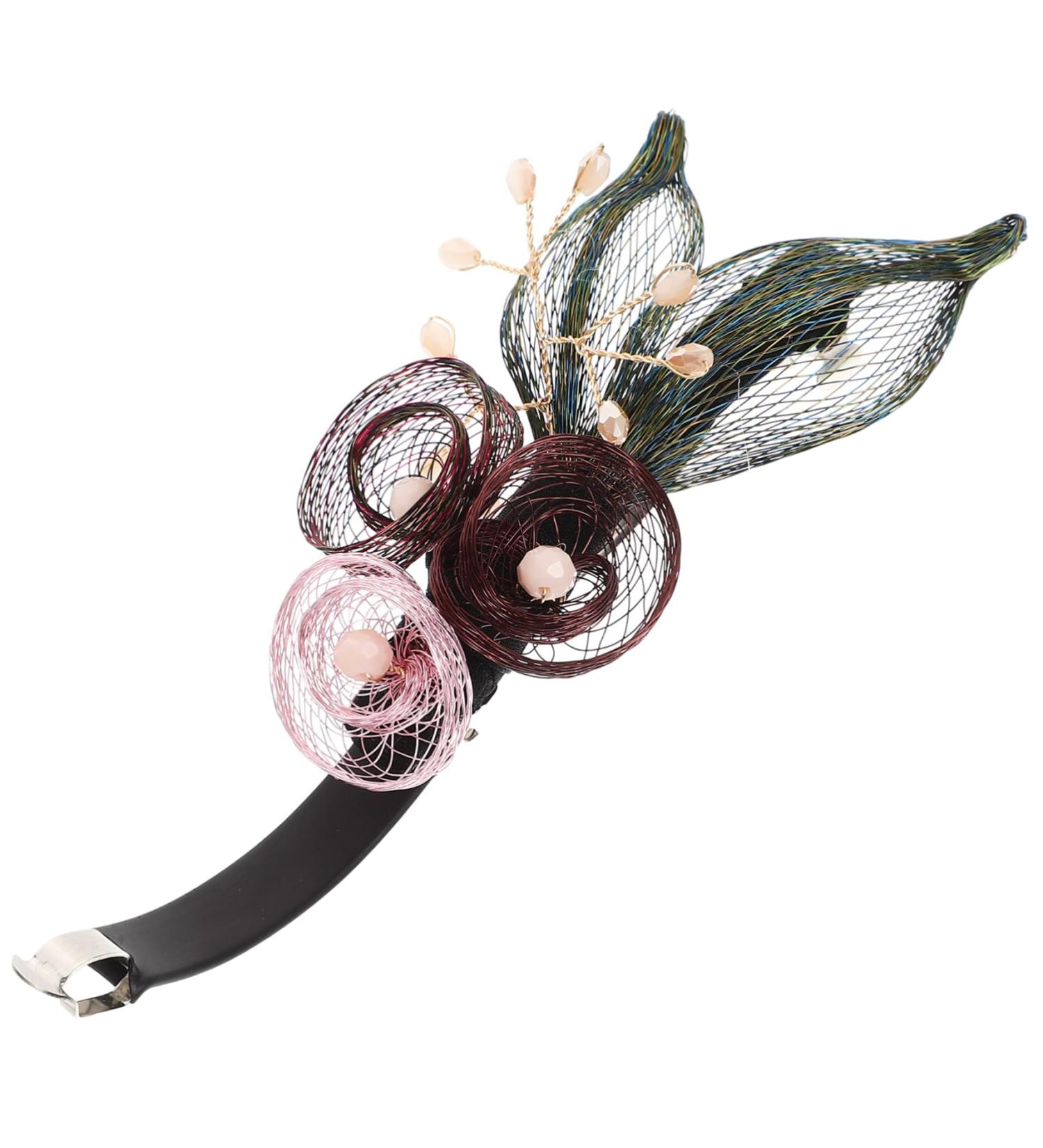 minkissy Hairpins Ponytail Accessory Copper Wire Hair Clip Hair Barrettes Hair Clips Thick Hair Accessories Barrettes for Girls With Diamond Spring Clip Big Hairpin Headgear Bride - Buy Online on GoSupps.com