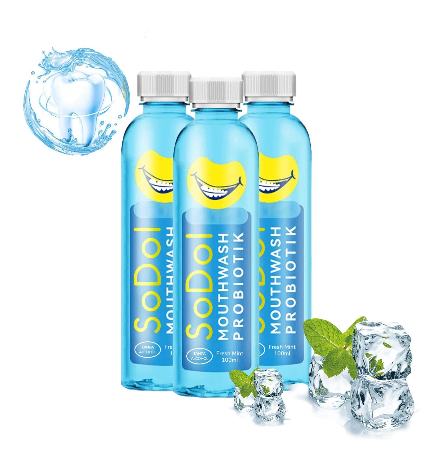 Xirujnfd Teeth Whitening Mouthwash - Organic Sensitive Bad Breath & Calculus Removal (3 Pcs) - Buy Online on GoSupps.com