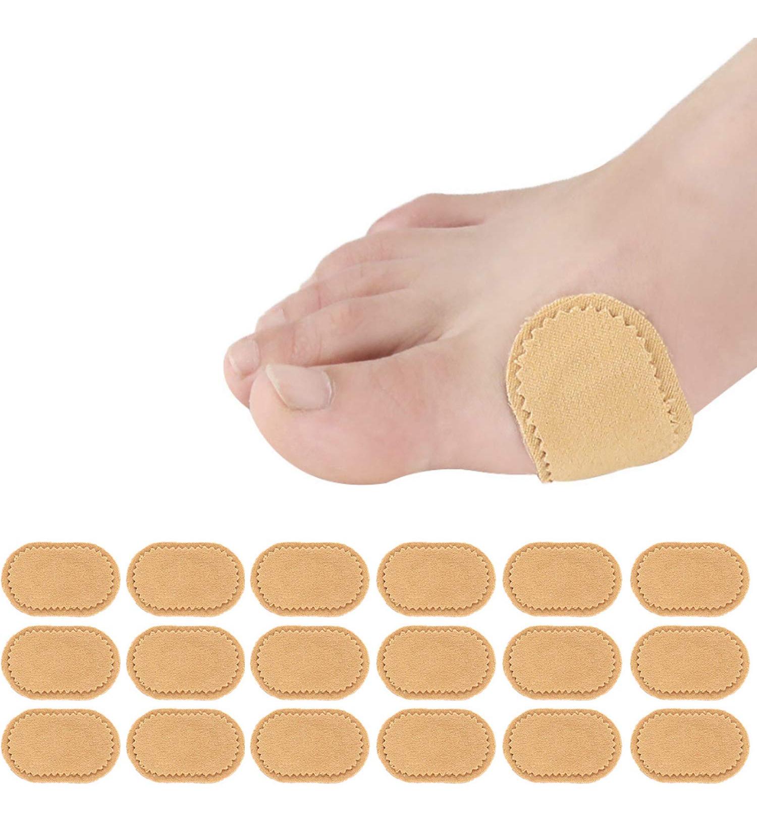 18-Piece Fabric Toe Cushion Set for Bunion, Corn, Callus Relief - Adhesive Pads for Friction Reduction - Buy Online on GoSupps.com