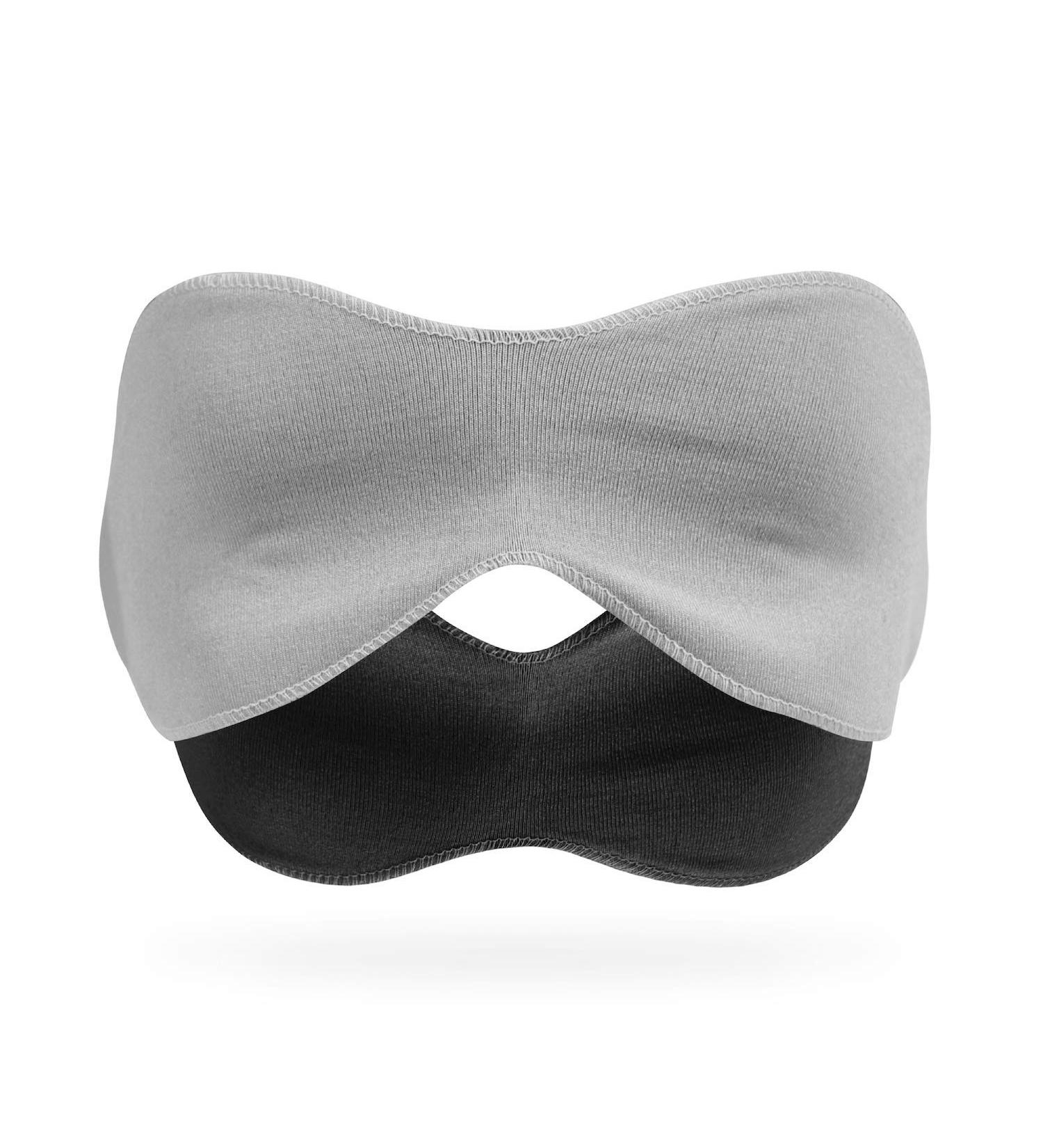 Marie Ernst Eye Mask | Soft & Comfortable Sleep Accessory for Men and Women | Grey Large Blindfold for Tranquil Sleep - Buy Online on GoSupps.com