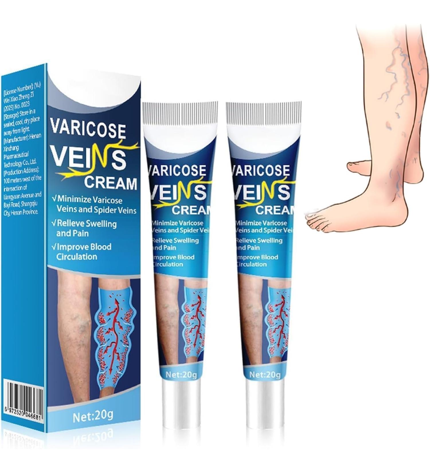 EXQST Mucopolysaccharide cream with polysulfuric acid Cream Varicose Veins Repair Cream for Legs Earthworm Varicose Veins - Buy Online on GoSupps.com