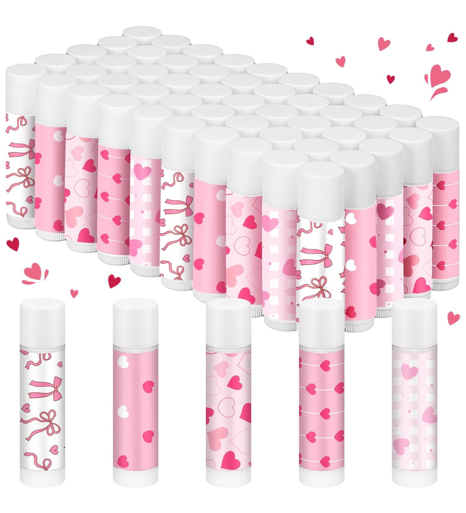 Swiffen 50 Pack Valentine's Lip Balms Gifts Bulk for Women Galentine's Day Party Supplies Basket Stuffers Heart Moisturizing Lip Balm Gifts for Her Teachers Staff Coworkers (Cute) - Buy Online on GoSupps.com