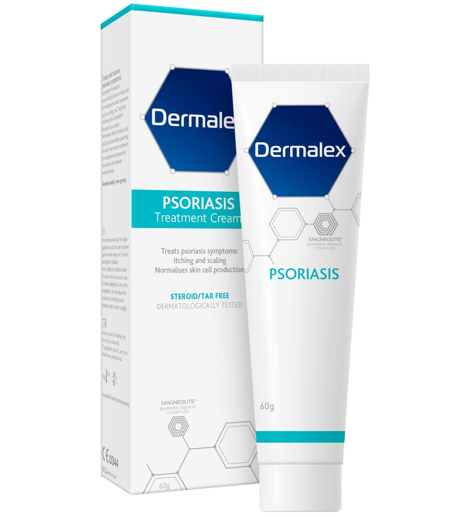 Dermalex 60g Repair Psoriasis Cream - Fast Relief for Psoriasis Symptoms - Buy Online on GoSupps.com
