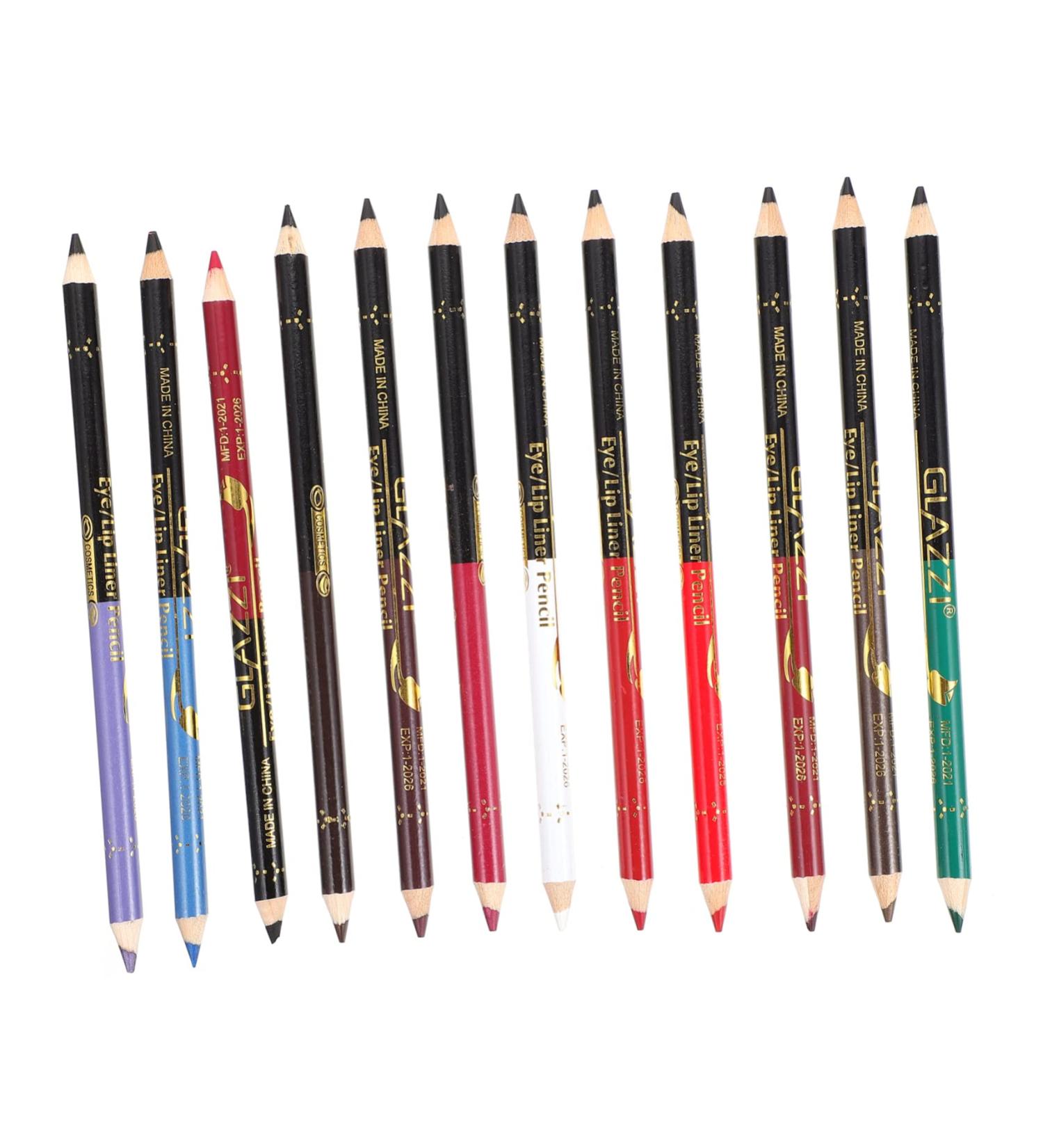 Mipcase 12pcs Lip Liner Eyeliner Eyebrow Pen Eyebrow Liner Makeup Accessory Water Proof Makeup Pen - Buy Online on GoSupps.com