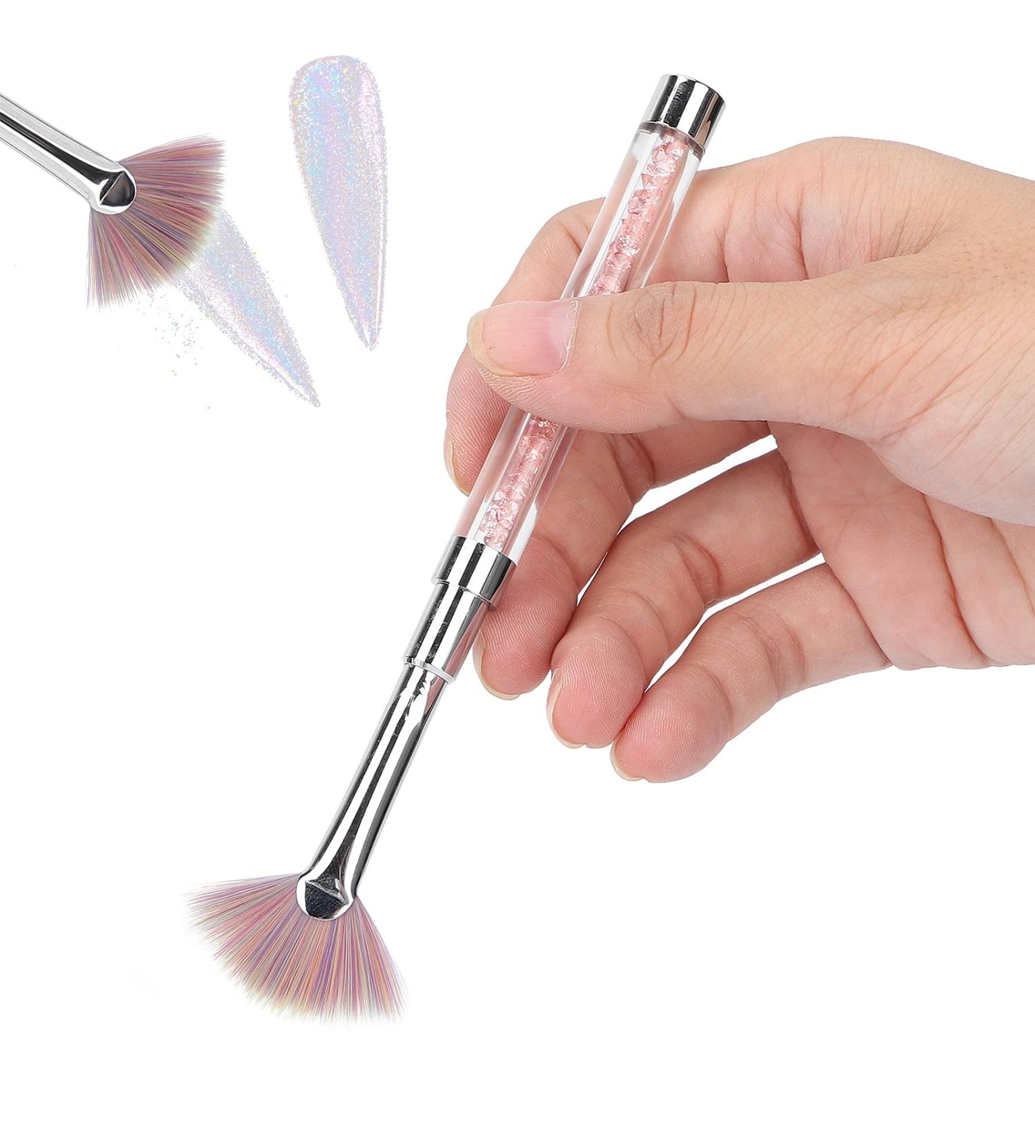 Premium Nail Brushes & Polish Tools Rhinestone Handle Nail Art & Dust Remover for Perfect Manicures | International Shipping - Buy Online on GoSupps.com