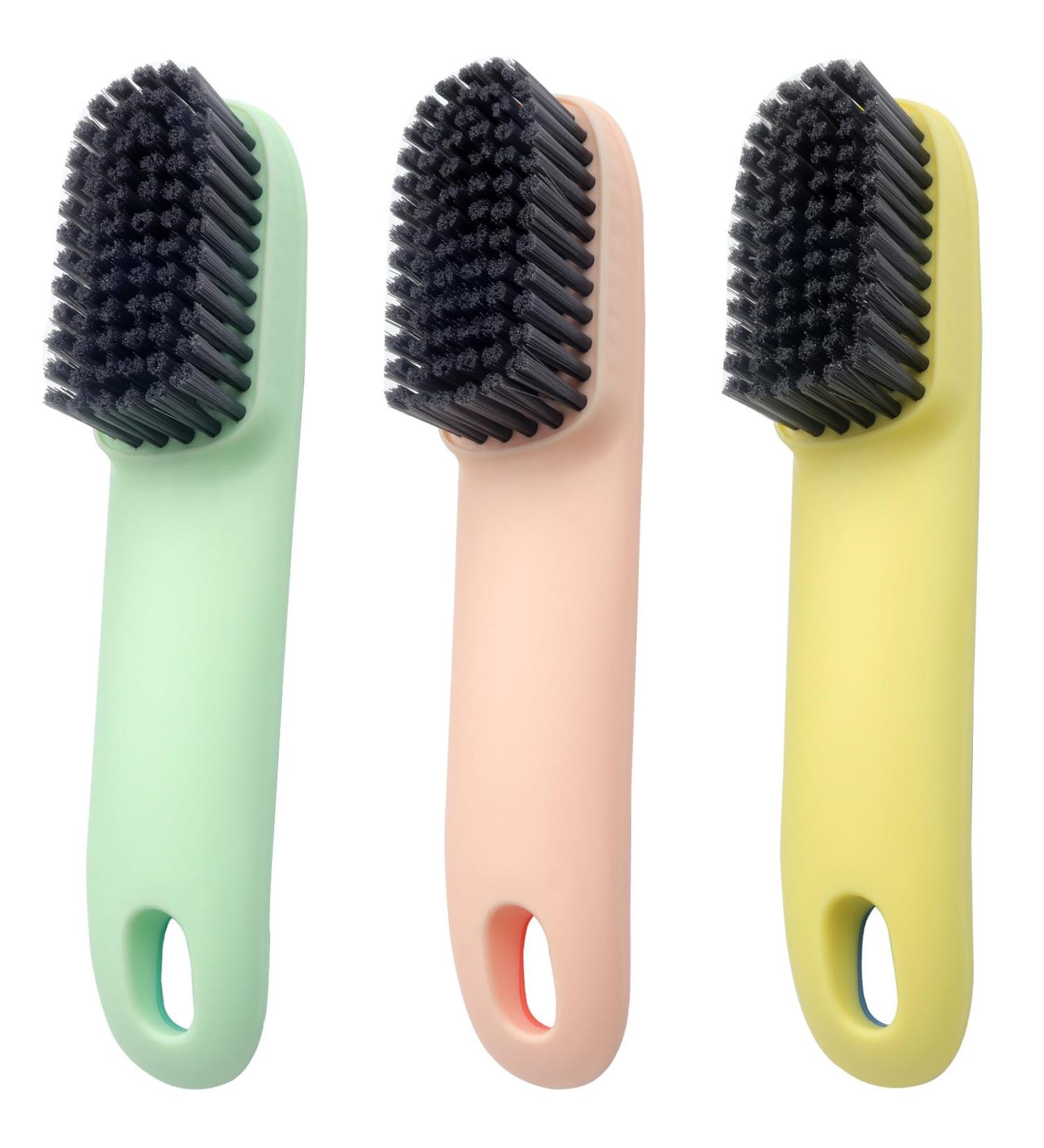 Roellgs 3 Pcs Cleaning Brushes Soft Bristle Brush Household Shoe Brush Laundry Brush with Comfort Grip Portable Cleaning Washing Brush - Buy Online on GoSupps.com