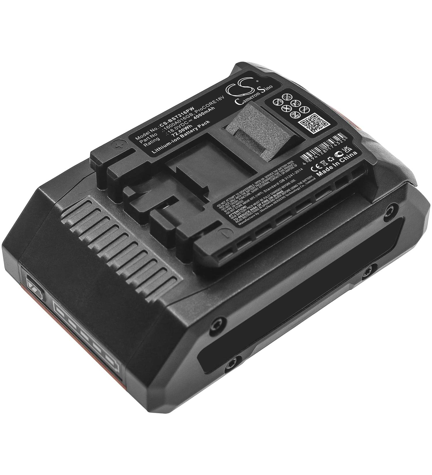 Replacement Battery for Bosch GSR18V110C & GST 18V-LI S | ProCORE18V 4000mAh | Compatible Part 1600A016GB - Buy Online on GoSupps.com