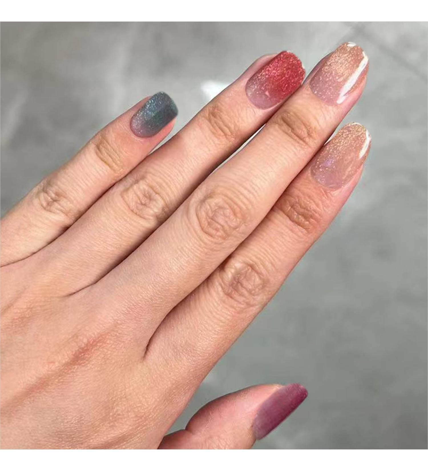 Danni & Toni Neverland Cat Eye Gel Nail Foil - Self-Adhesive Nail Stickers | 28 Glossy UV Nail Wraps - Buy Online on GoSupps.com