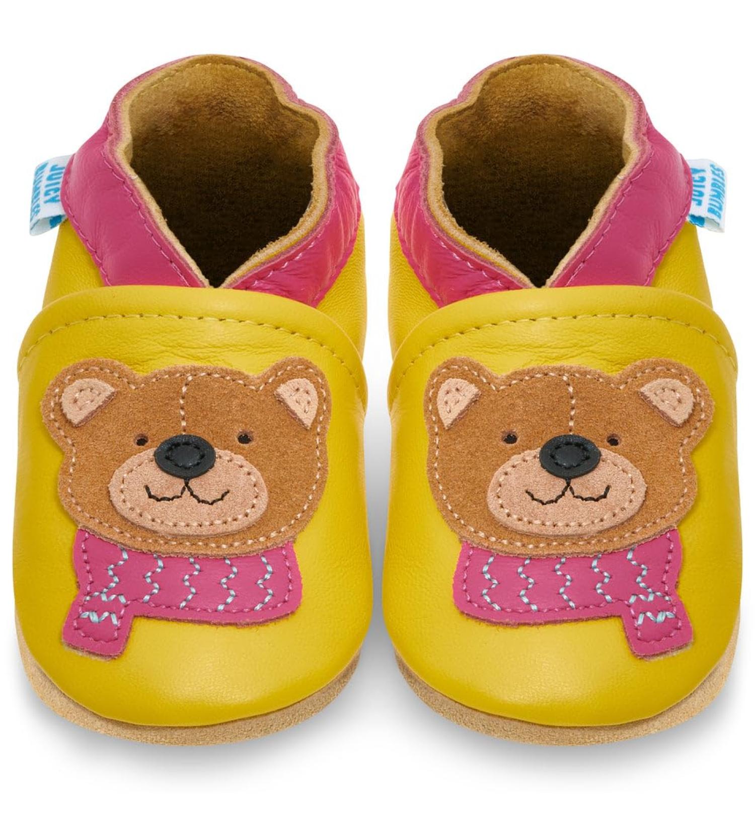 Tammy Bear Baby Shoes | Soft Sole Leather Toddler Shoes for Baby Boy and Girl | Baby Walking Shoes 0-6 Months - Buy Online on GoSupps.com