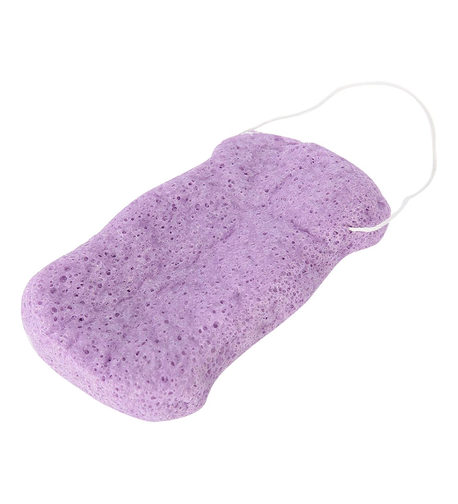 Konjac Sponge Baby Sponge for Bathing Body Sponges for Shower Long Wave Type Big Size Body Konjac Wash Face Flutter Facial Body Care Sponges Dry (Long Waves Purple (Dry)) - Buy Online on GoSupps.com