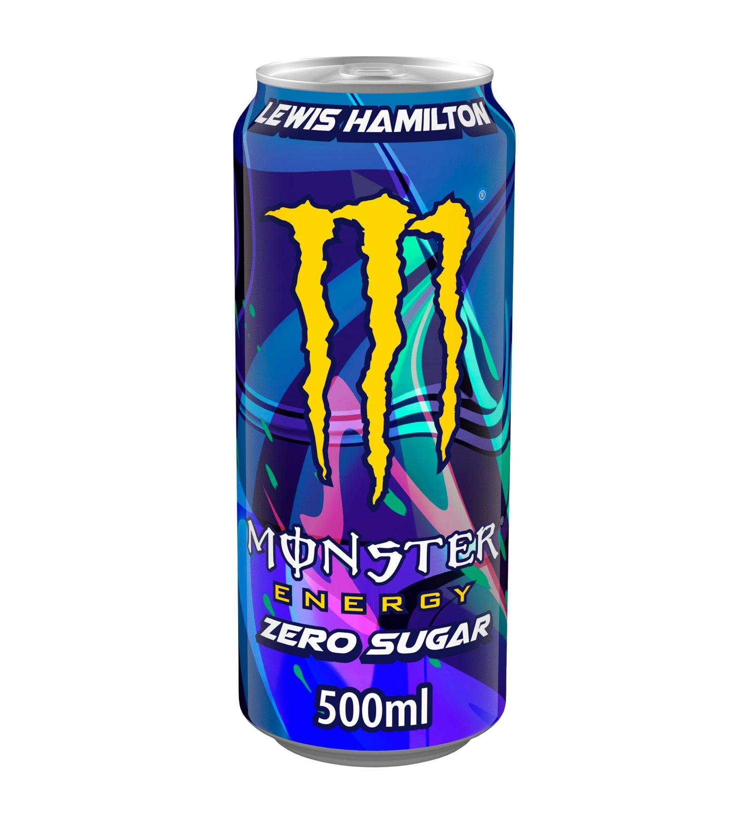 Monster Lewis Hamilton Zero No Sugar 500ml Cans (12 Cans) Lewis Hamilton 12 Cans