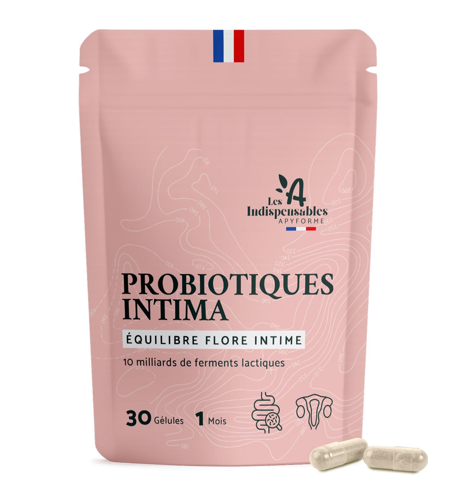  APYFORME Apyforme - Probio+ Intima - Intimate Flora Probiotic - 4 Strains: Lactobacillus Reuteri Rhamnosus Crispatus and Acidophilus - 30 Gastro-resistant Capsules - Made in France - Buy Online on GoSupps.com