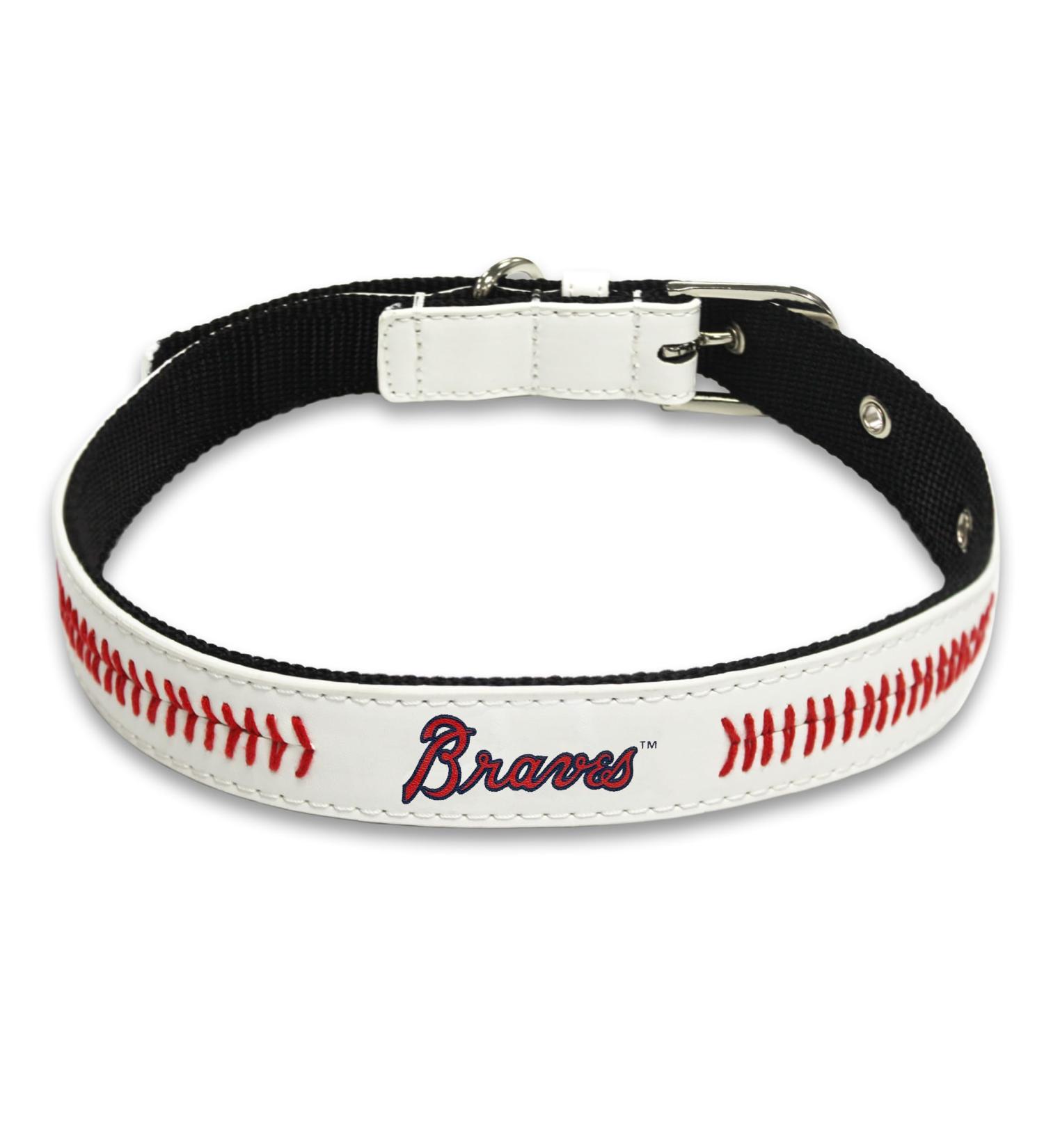 Pets First MLB Signature Pro Premium Dog Collar - Atlanta Braves Size S - Small Dog Collar for Braves Fans - Buy Online on GoSupps.com