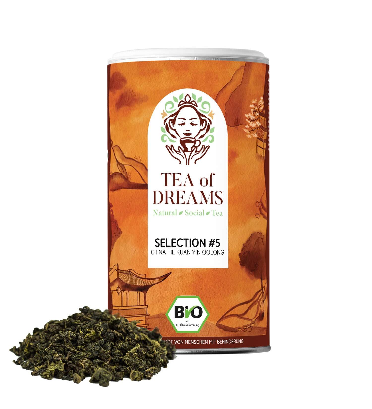  Tea of Dreams Organic Tea Powder | Pick #5 | China Tie Kuan Yin | Tea in Vrac | 70 g - Buy Online on GoSupps.com
