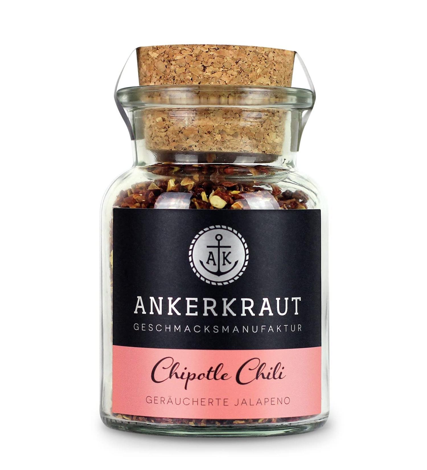 Chipotle Chili 55g in Eco-Friendly Cork Jar - Premium Spices for International Shipping - Buy Online on GoSupps.com