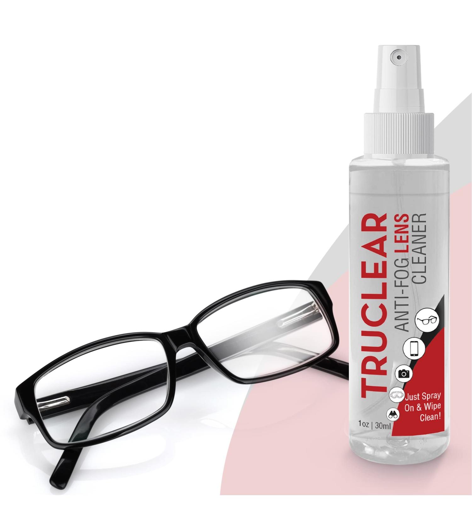 TRUCLEAR Anti Fog Lens Cleaner Spray for Glasses & Devices | Premium Eyeglass & Camera Cleaner - No Smudge, Easy to Use - Buy Online on GoSupps.com