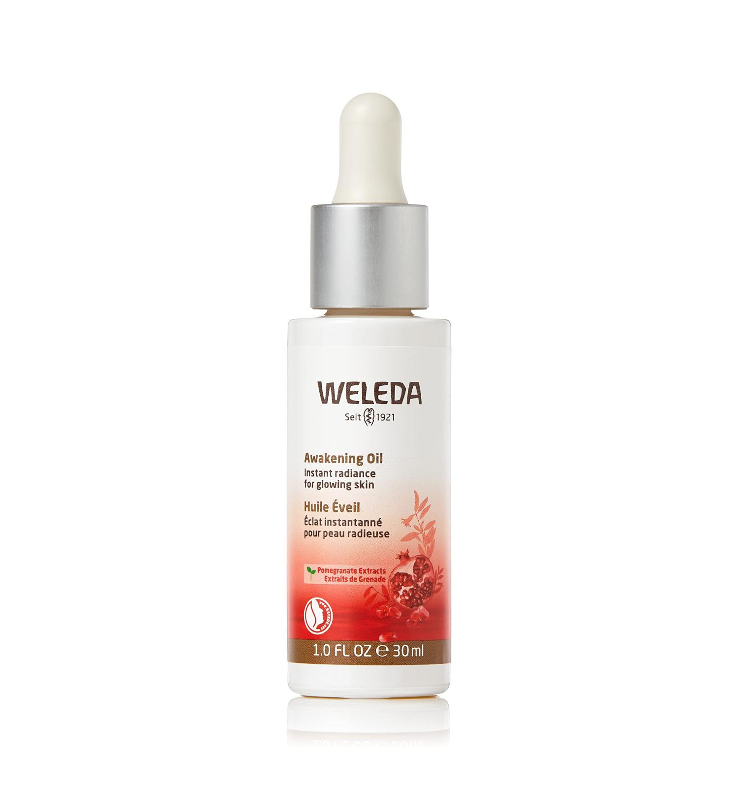 Weleda Awakening Face Oil â€“ Moisturizing Plant Oil with Pomegranate & Aloe Vera (1 oz) - Buy Online on GoSupps.com