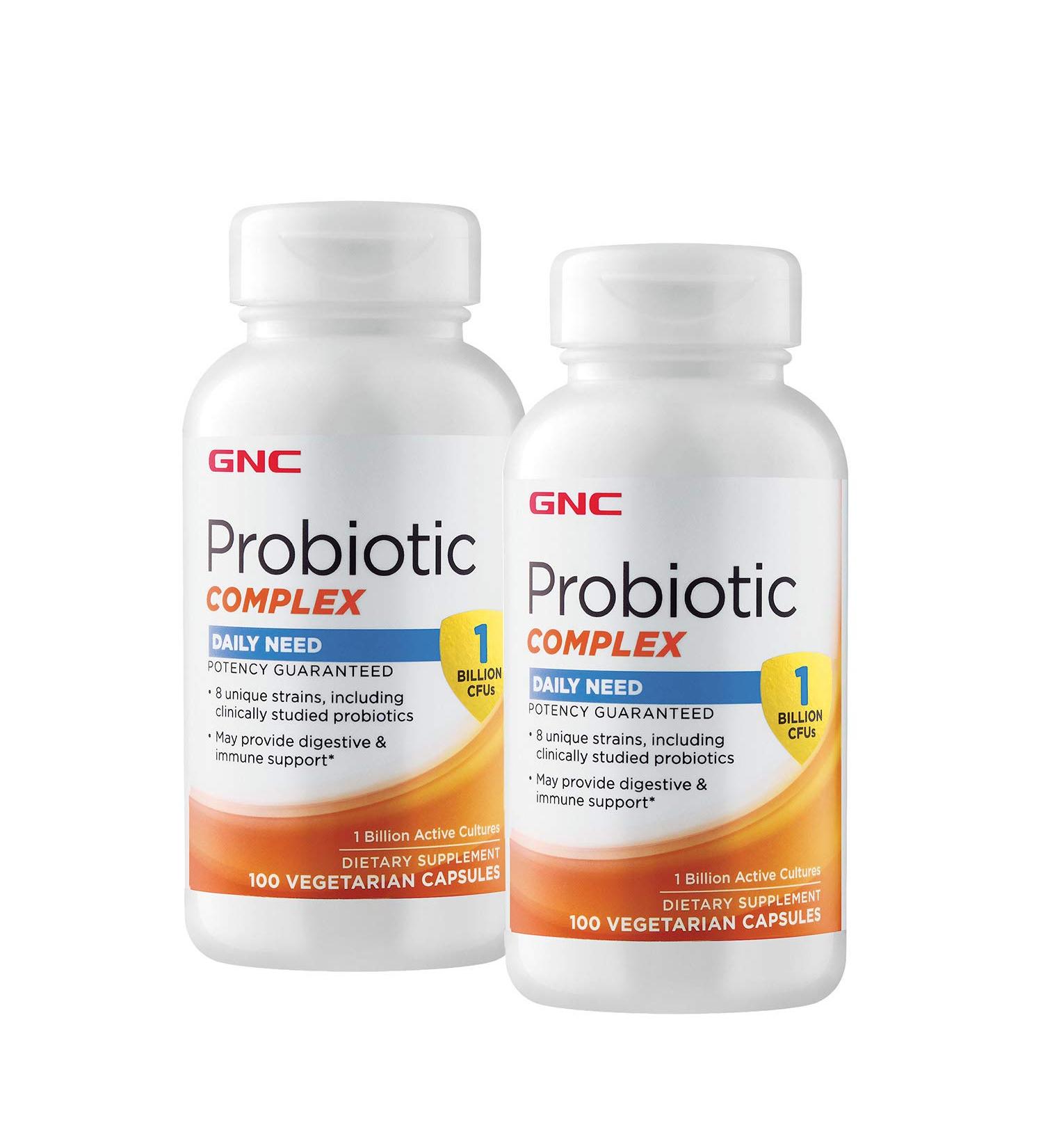 GNC Probiotic Complex Daily Need - 1 Billion CFUs - Twin Pack 100 Count (Pack of 2)