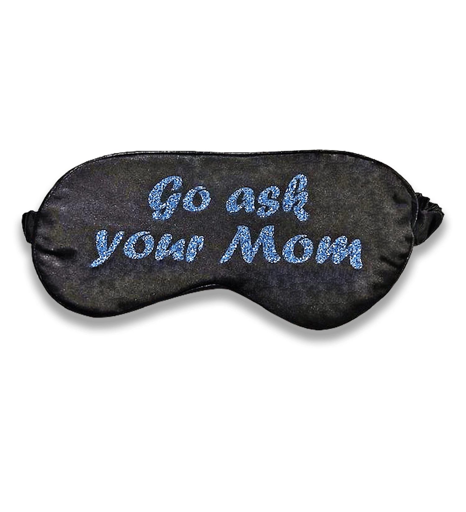 Go Ask Your Mom/Dad Night Sleep Eye Mask with Gel Insert & Travel Bag - Sleep Better at Home or on the Go! - Buy Online on GoSupps.com