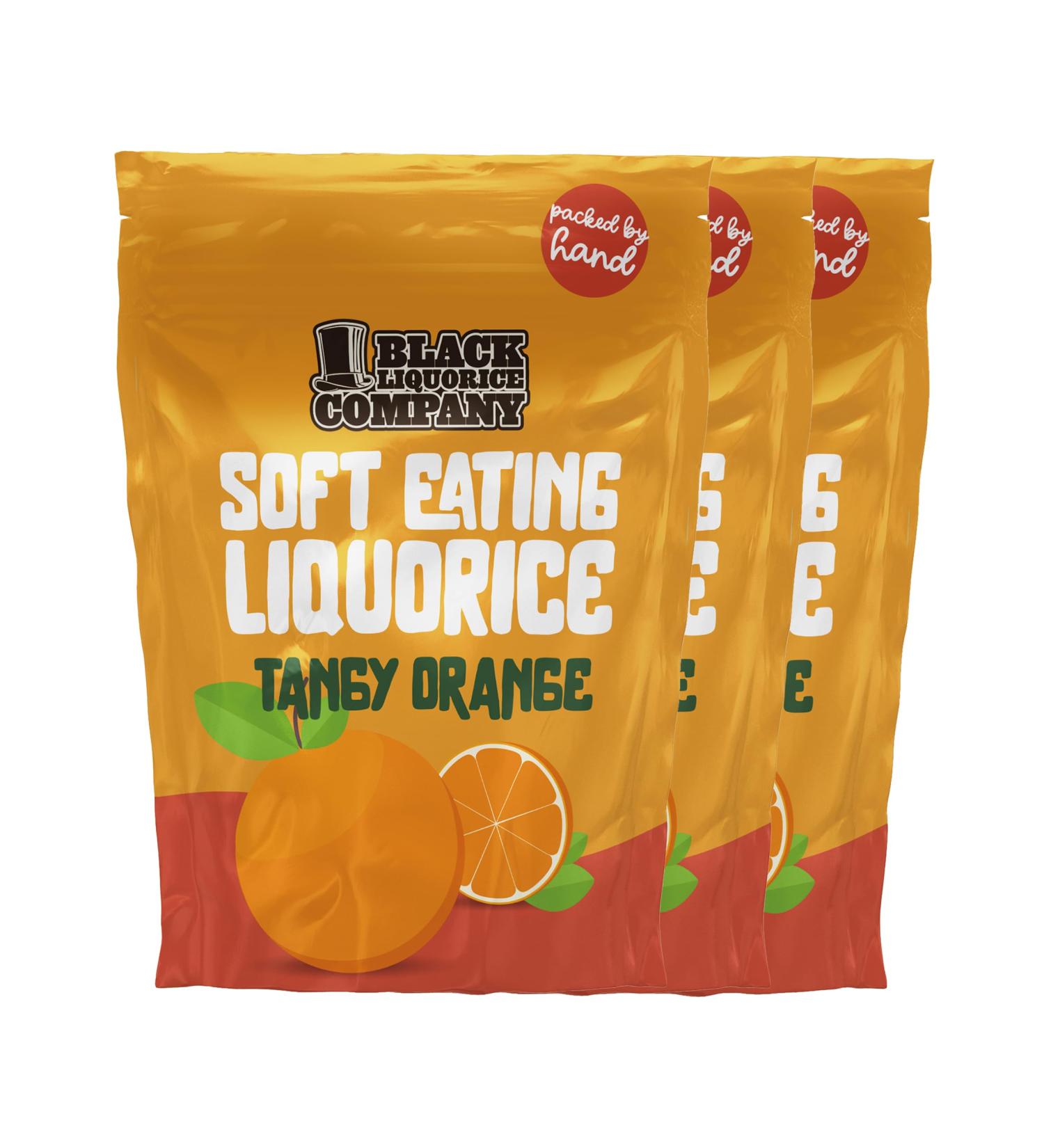 Black Liquorice Company - Soft Eating Tangy Orange Liquorice 3 x 165g - Buy Online on GoSupps.com