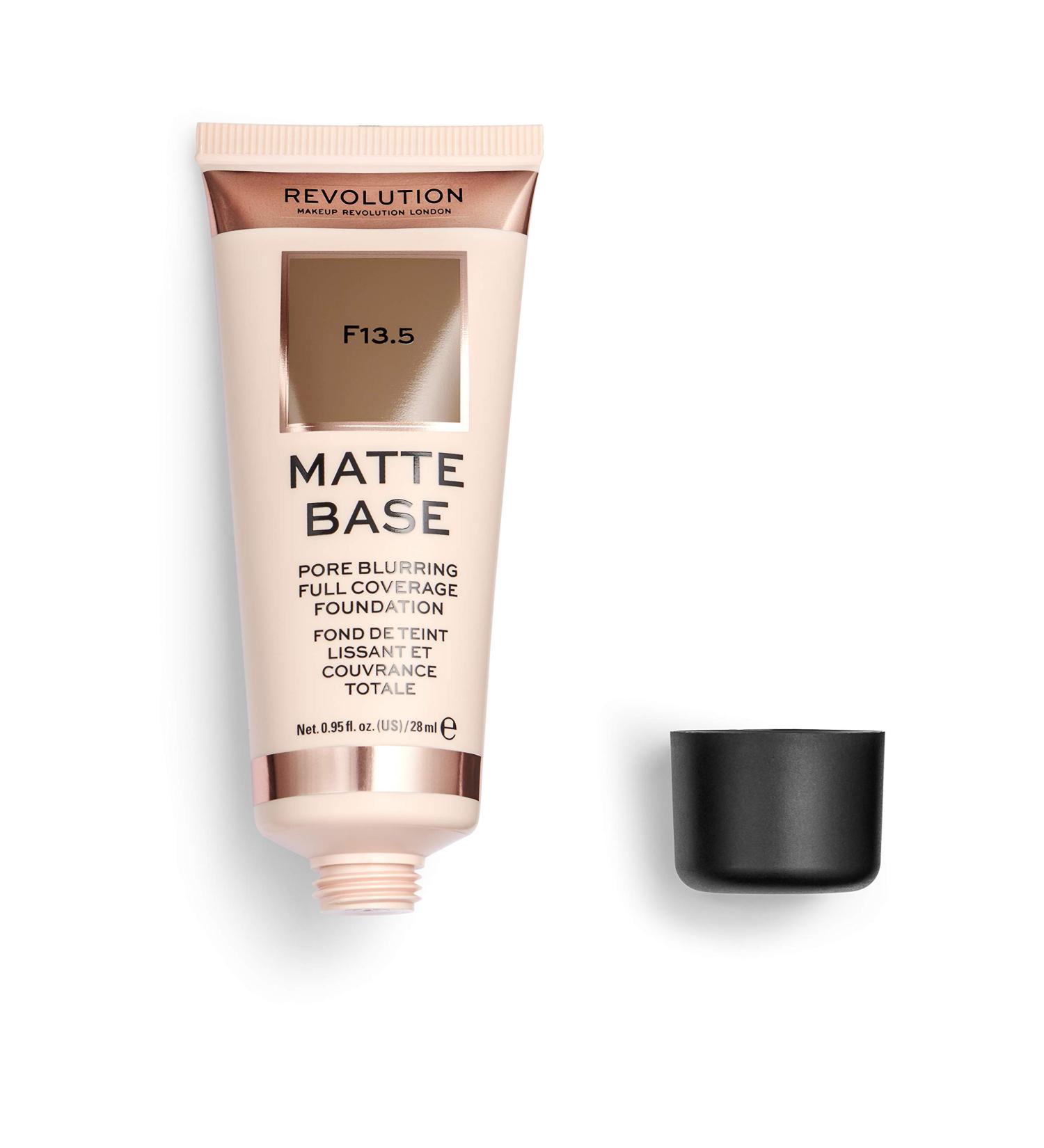 Makeup Revolution Matte Base Foundation F13.5 28 ml - Buy Online on GoSupps.com