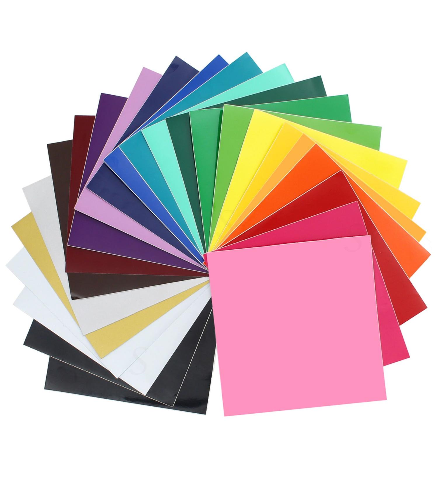 ORACAL 651 Glossy Vinyl - 24 Pack of Top Colors - 12x12 Sheets - Buy Online on GoSupps.com