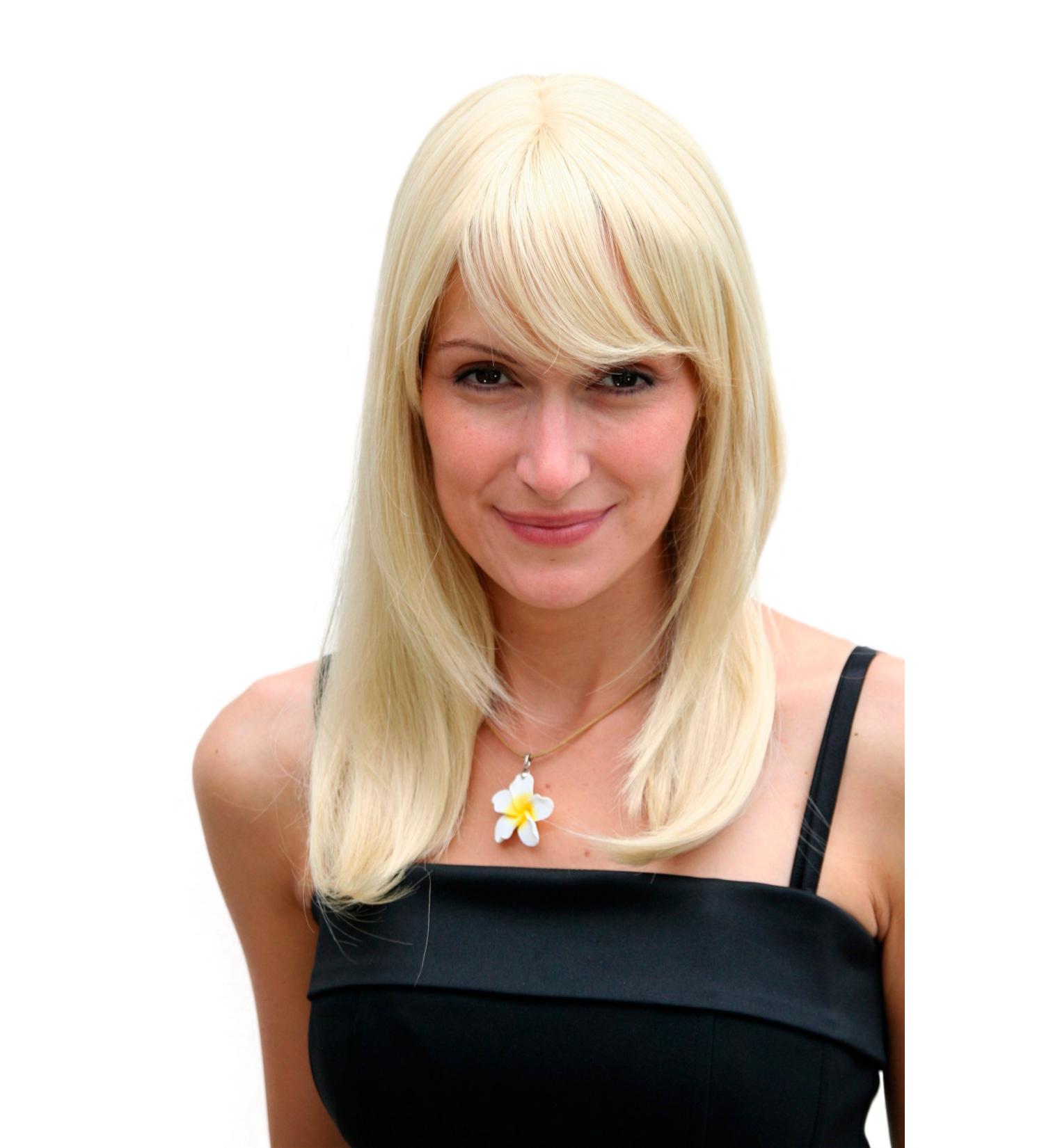 WIG ME UP 3112-88E | Light Blonde Gold Medium-Long Straight Wig with Bangs | International Shipping Available - Buy Online on GoSupps.com