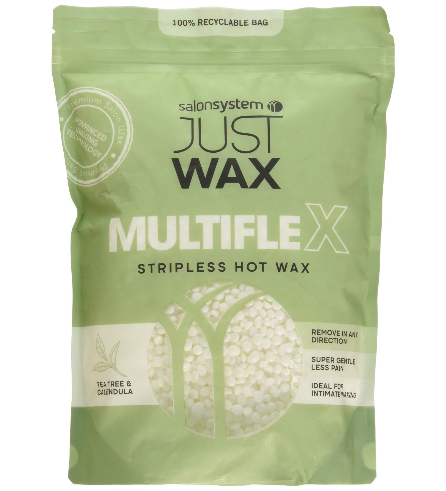 Buy Salon System 700g Just Wax - Multi Flex Stripless Wax for Brazilian & Underarm Hair Removal with Tea Tree & Calendula - International Shipping Available - Buy Online on GoSupps.com