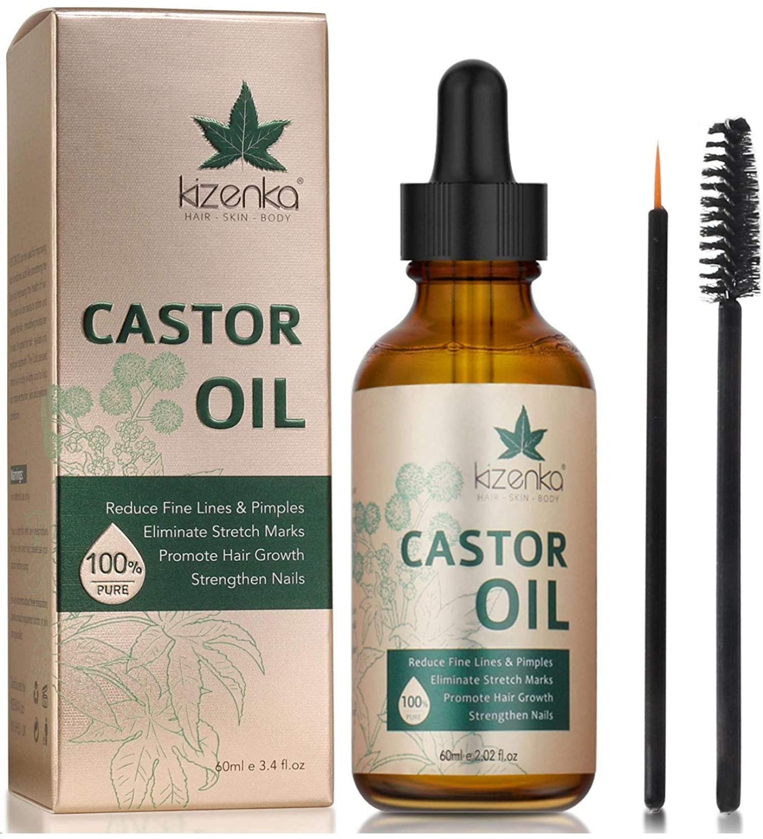 Organic Castor Oil Serum for Hair Growth, Eyebrows, and Eyelashes - 60ML | Men and Women - Buy Online on GoSupps.com