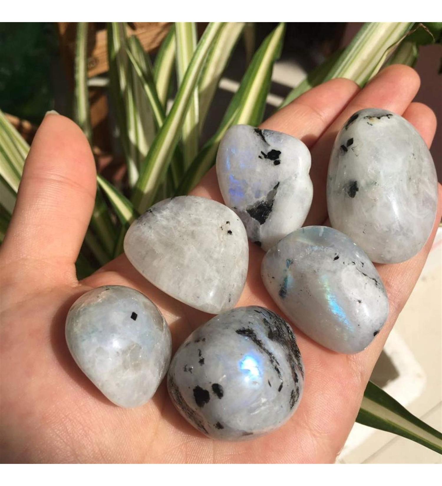 Natural Crystal Rough 100g Natural Polished Moonstone Tumbled Stone Natural Quartz Crystals Stone forCrystal Stone PEIQIYIN - Buy Online on GoSupps.com