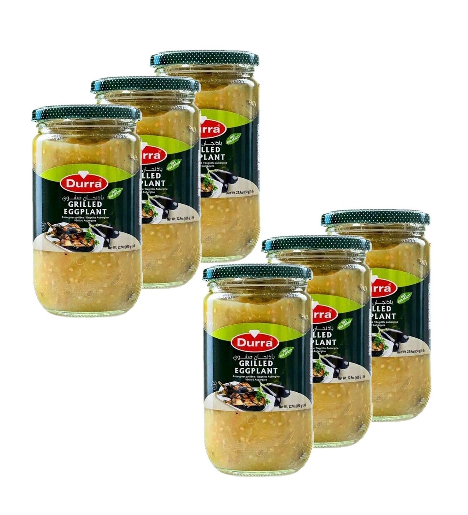 Set of 6 Grilled Eggplant Durra 650 g Pot