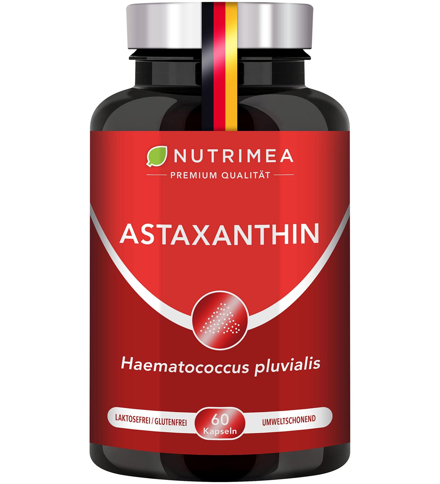 Pure Astaxanthin Capsules - Natural Algae Extract - 60 Count - 4 mg - Strong Antioxidant for Immunity & Wellness - Buy Online on GoSupps.com