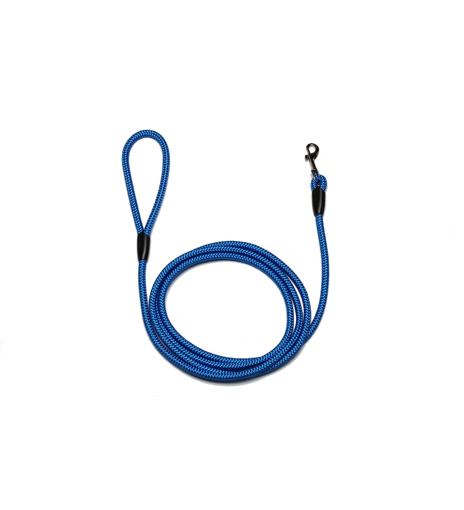 Leash - Rope leash with hand loop Basic 10mm 27 colours 7 lengths (2.00 m blue) 2.00 m blue