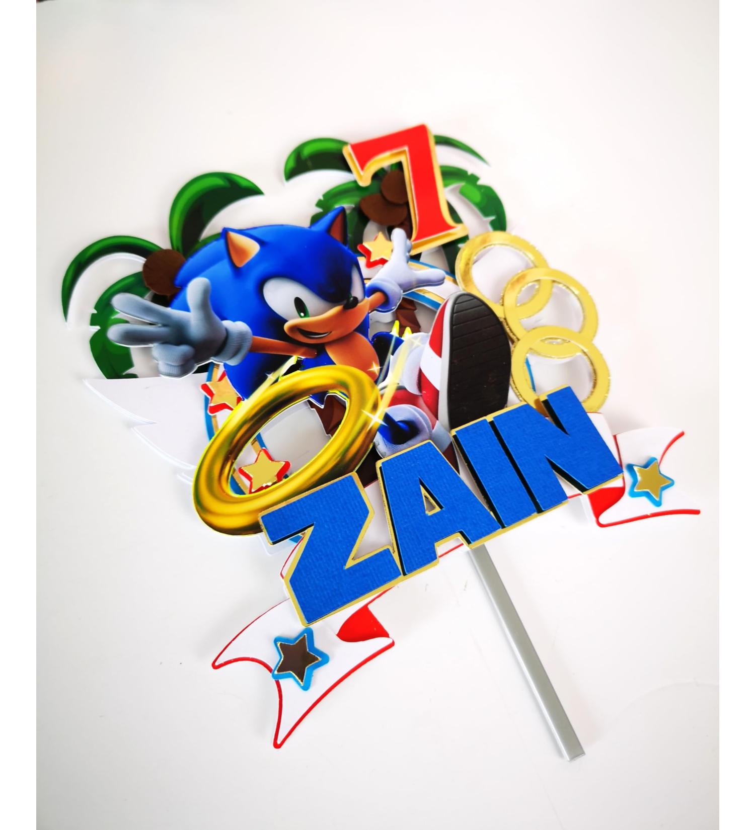 Sonic themed cake topper - Buy Online on GoSupps.com