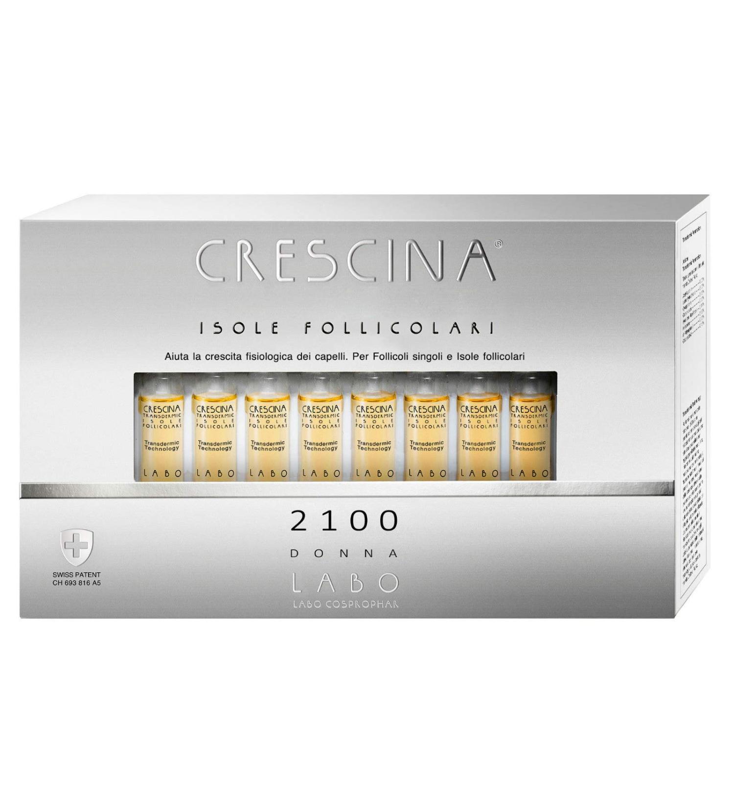 Labo Crescina Hair Growth Treatment for Women 2100 20 Ampoules