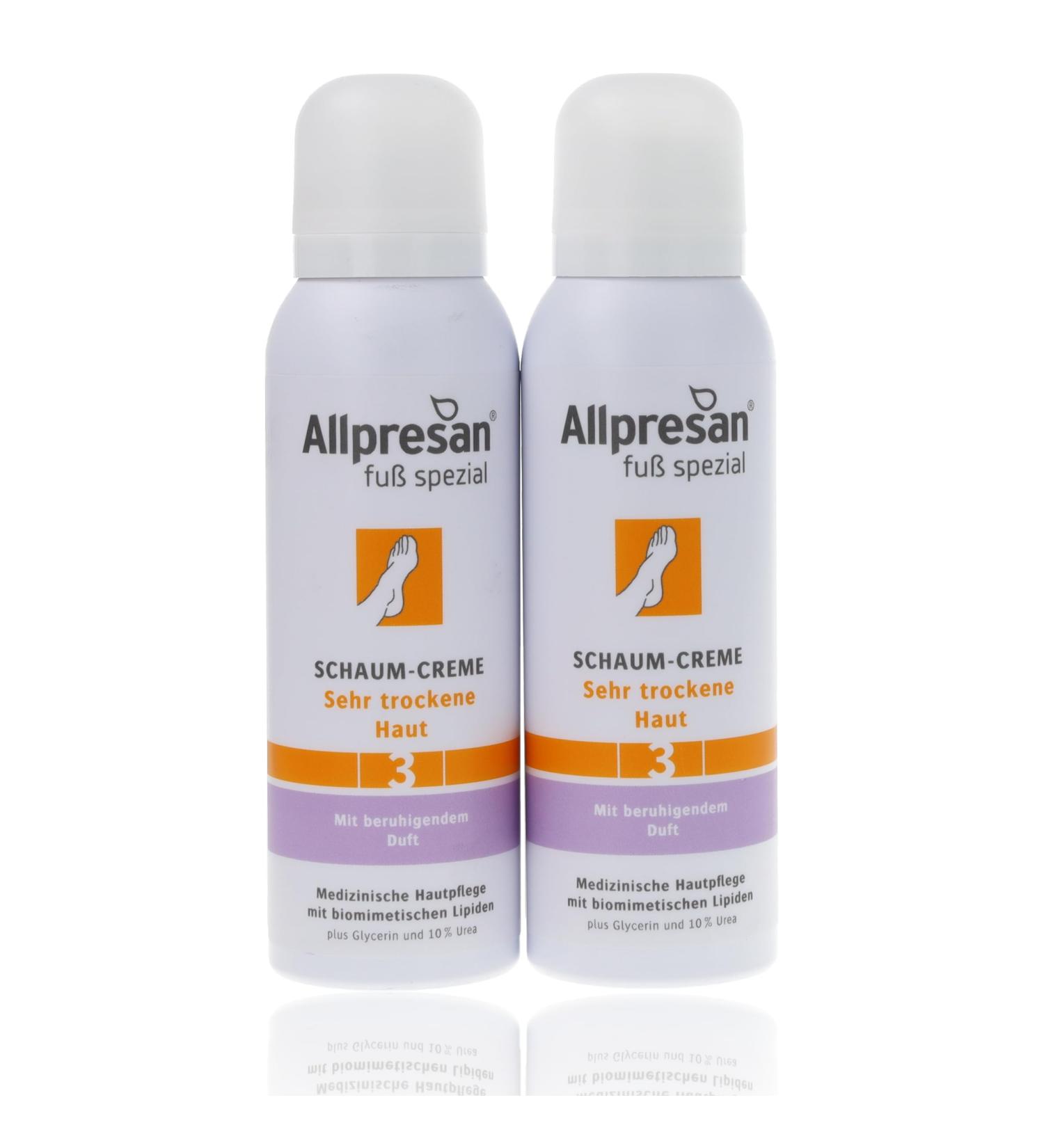 Allpresan Foaming Foot Cream - Soothing Scent - For Very Dry Skin - For Daily Care Of Very Dry Feet - 250ml - Buy Online on GoSupps.com