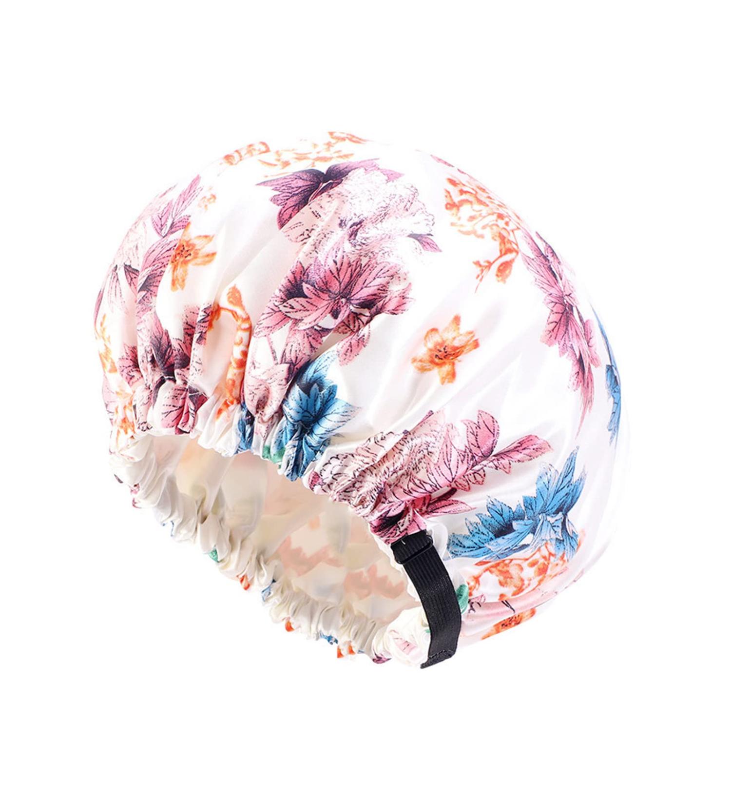 Adjustable Satin Sleeping Cap for Girls & Women - Reusable Night Sleep Hat for Long & Short Hair - Buy Online on GoSupps.com