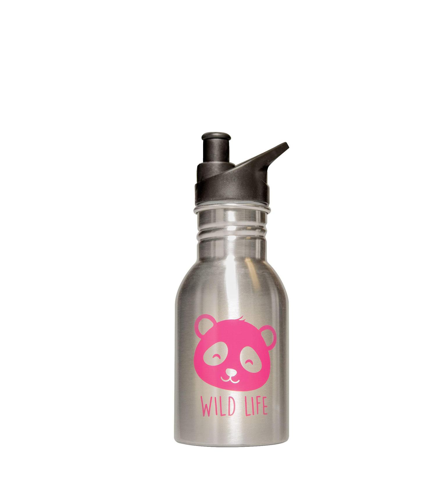 Greenyway Stainless Steel Children's Drinking Bottle - Pink Panda Design | Eco-Friendly & Durable - Buy Online on GoSupps.com