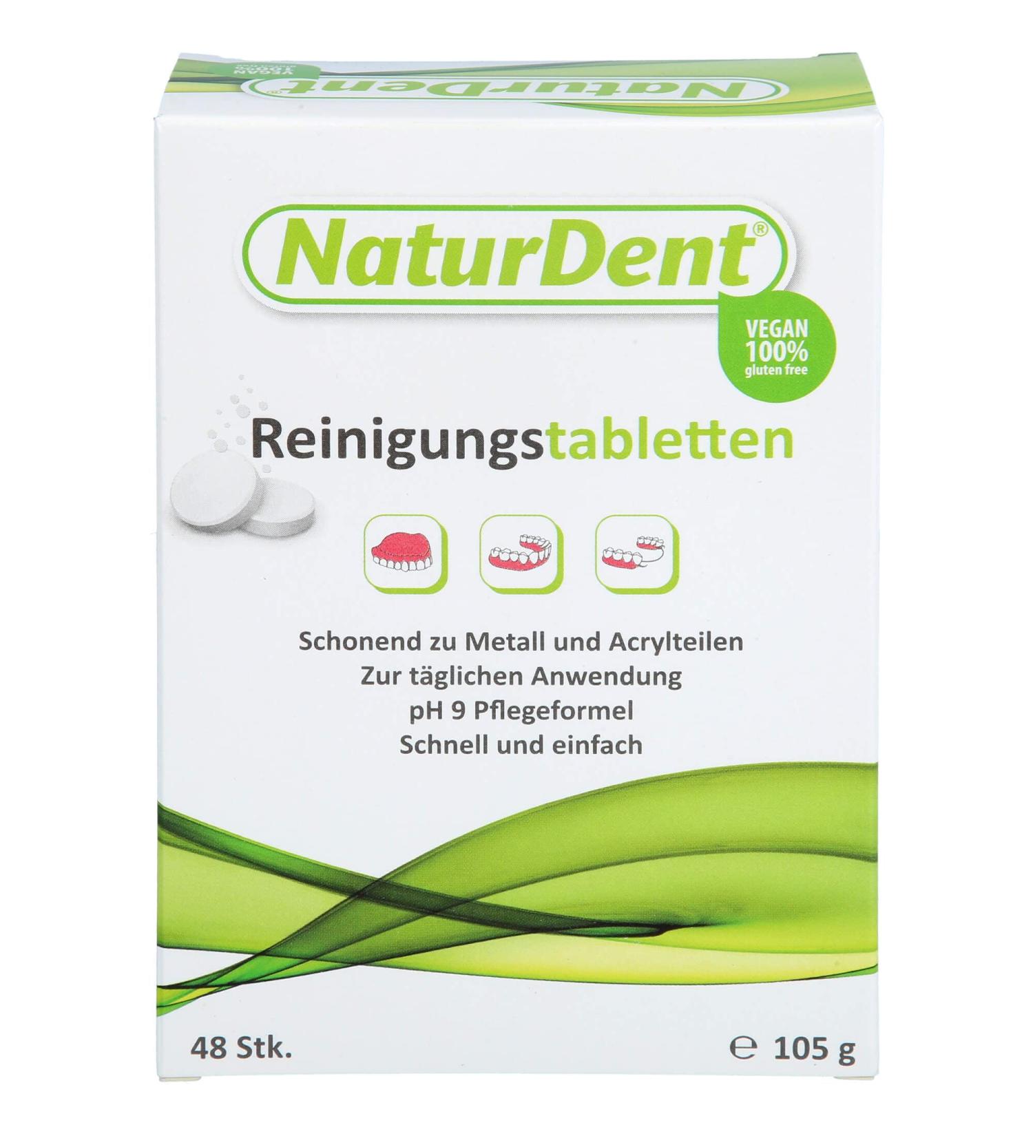 Natural Dent Cleaning Tablets 48 Powerful Tablets for Effective Oral Hygiene | Shop Internationally Now! - Buy Online on GoSupps.com