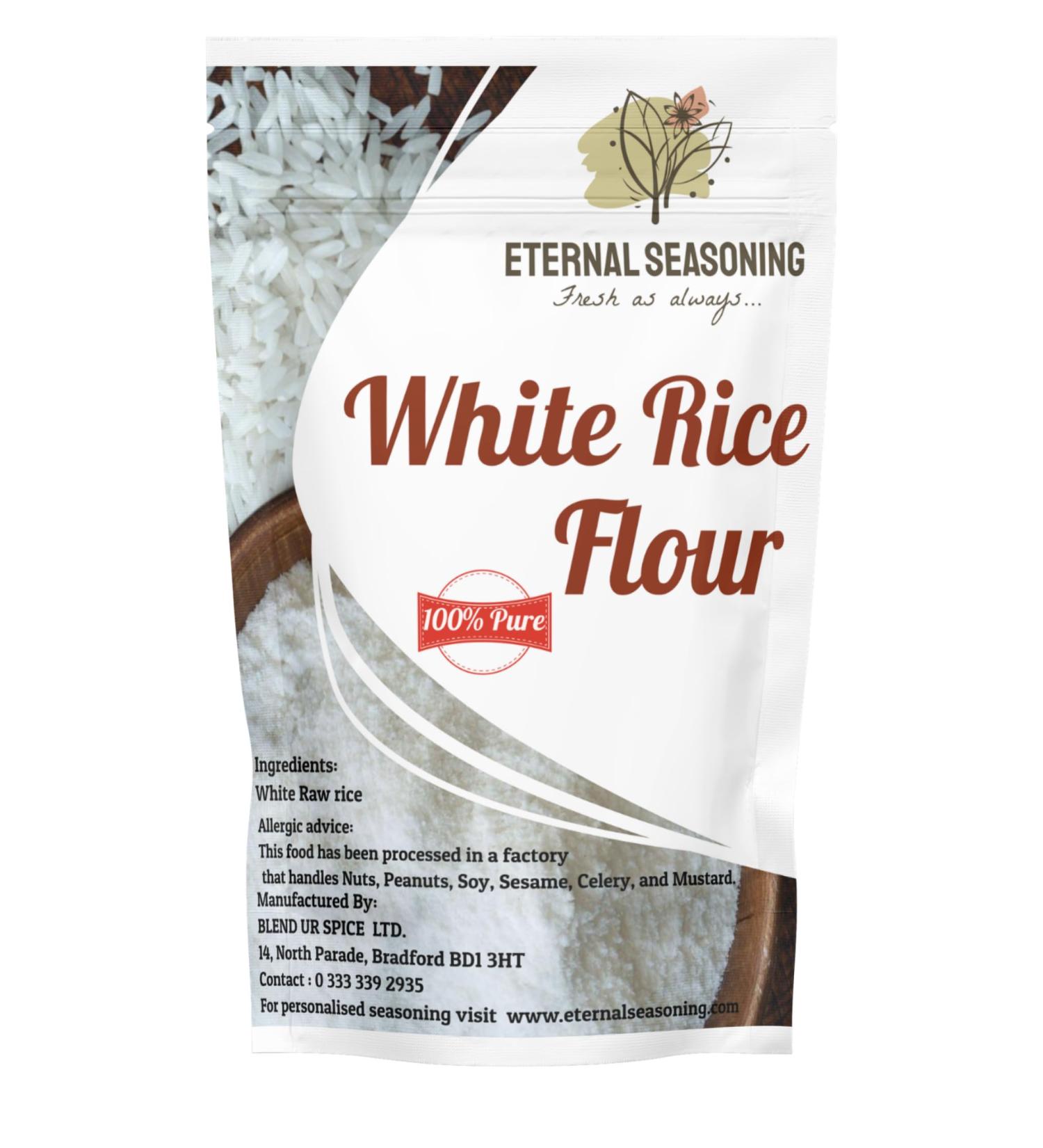 White rice Flour - 500g | Eternal Seasoning | Freshly ground to orders | 100% Pure - Buy Online on GoSupps.com