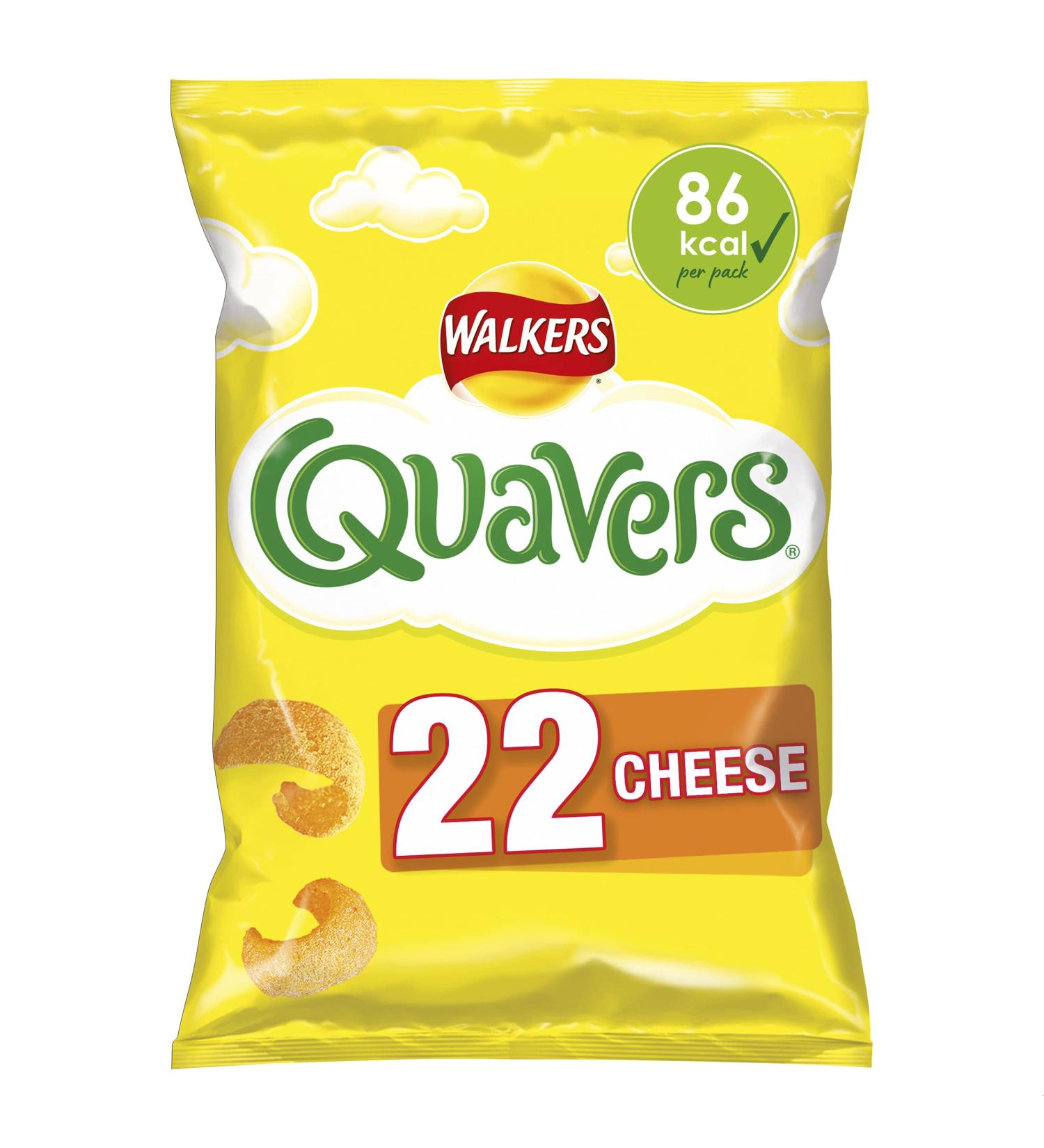  Walkers Walkers Quavers Cheese 22 x 16 g - Buy Online on GoSupps.com