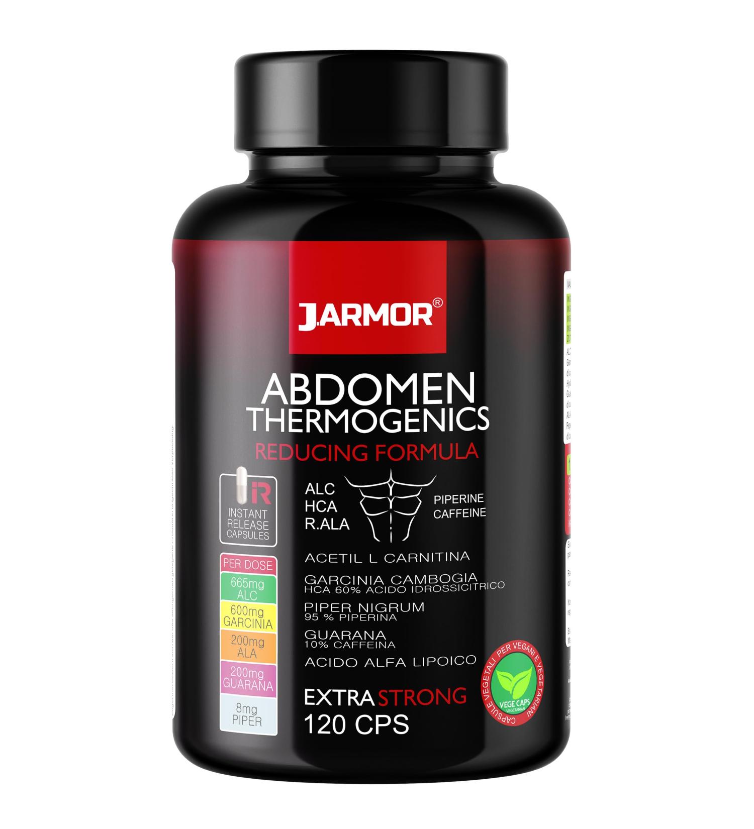 J.Armor 120 Capsules | Powerful Fat Burner | Powerful And Effective Hunger Suppressant | Fast And Effective Weight Loss | Slimming | Magrir | Flat Stomach | Treatment For 60 Days - Buy Online on GoSupps.com